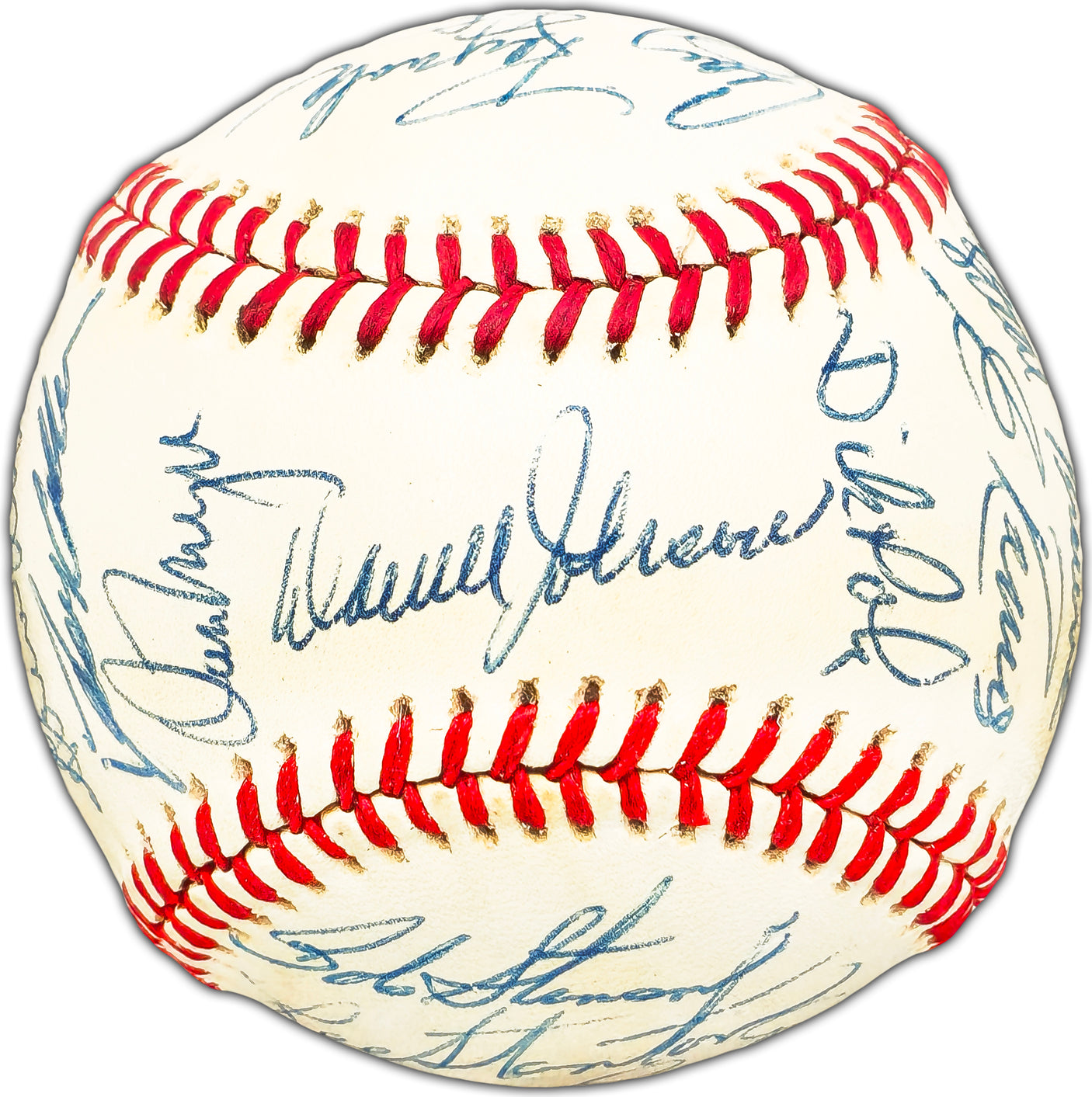 1977 Seattle Mariners Team Signed Autographed Official MacPhail AL Baseball Inaugural Year With 26 Signatures JSA #XX97490