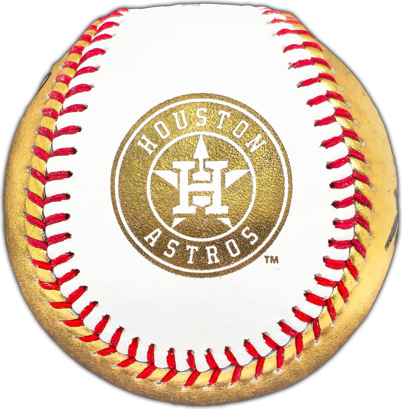 Yordan Alvarez Autographed Official 2022 Gold World Series Logo Baseball Houston Astros Beckett BAS #W381821