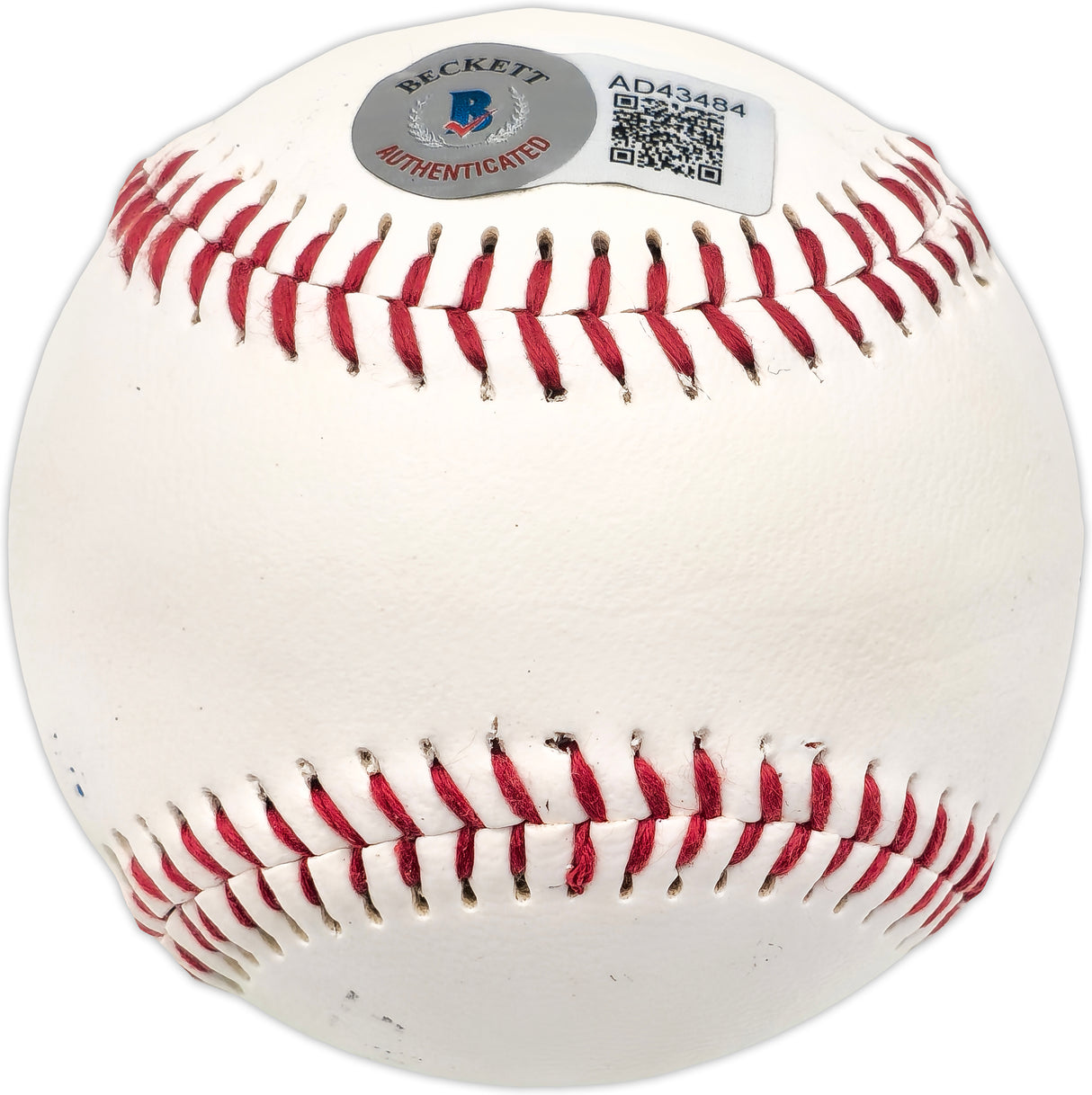 Hank Aaron Autographed Official Canton Akron Indians Logo Baseball Atlanta Braves Beckett BAS #AD43484