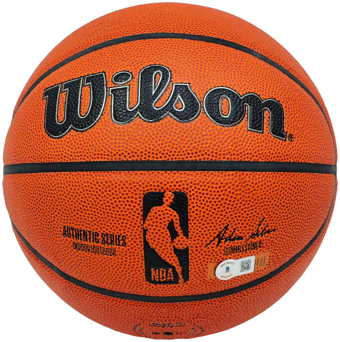 Tony Parker Autographed Authentic Indoor/Outdoor IO Basketball San Antonio Spurs Beckett BAS Witness Stock #222838