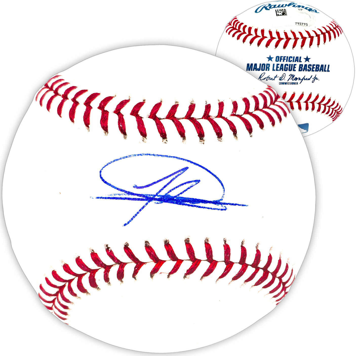 Jasson Dominguez Autographed Official MLB Baseball New York Yankees Fanatics and MLB Holo Stock #223744