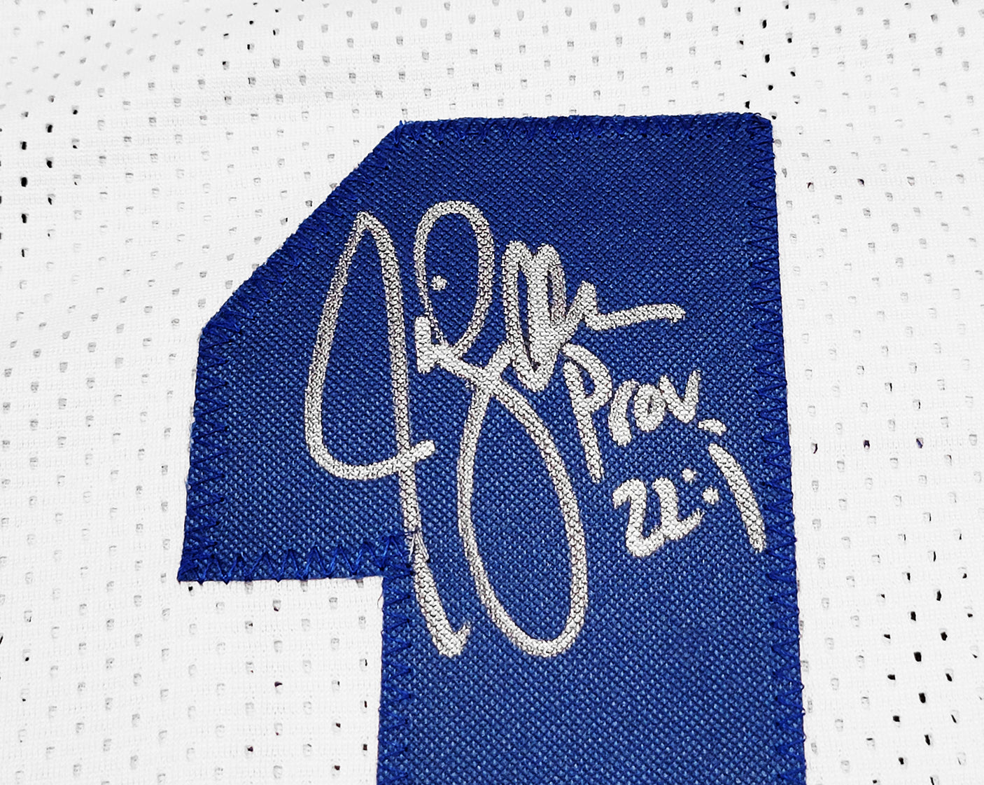 Seattle Seahawks Jim Zorn Autographed White Jersey MCS Holo Stock #211072