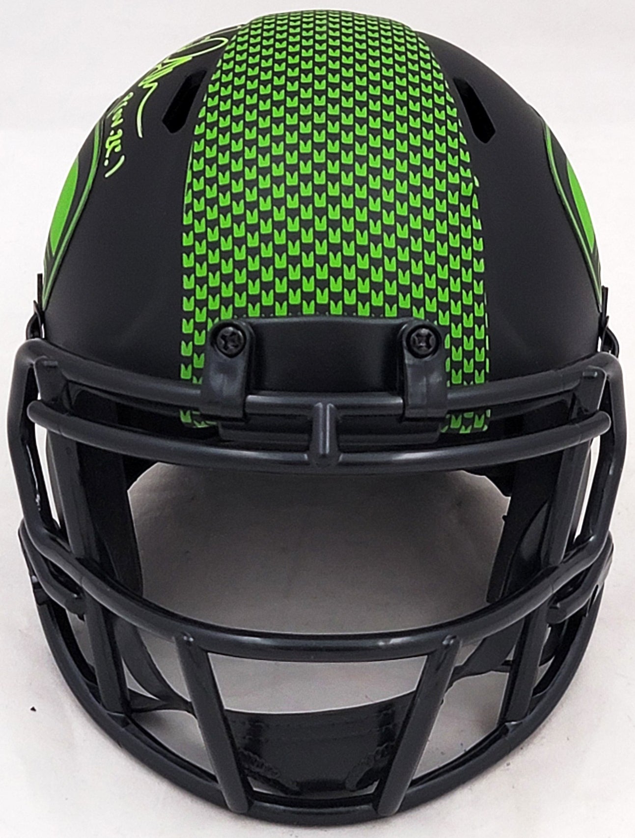 Jim Zorn Autographed Seattle Seahawks Eclipse Black Speed Mini Helmet MCS Holo Stock #211073