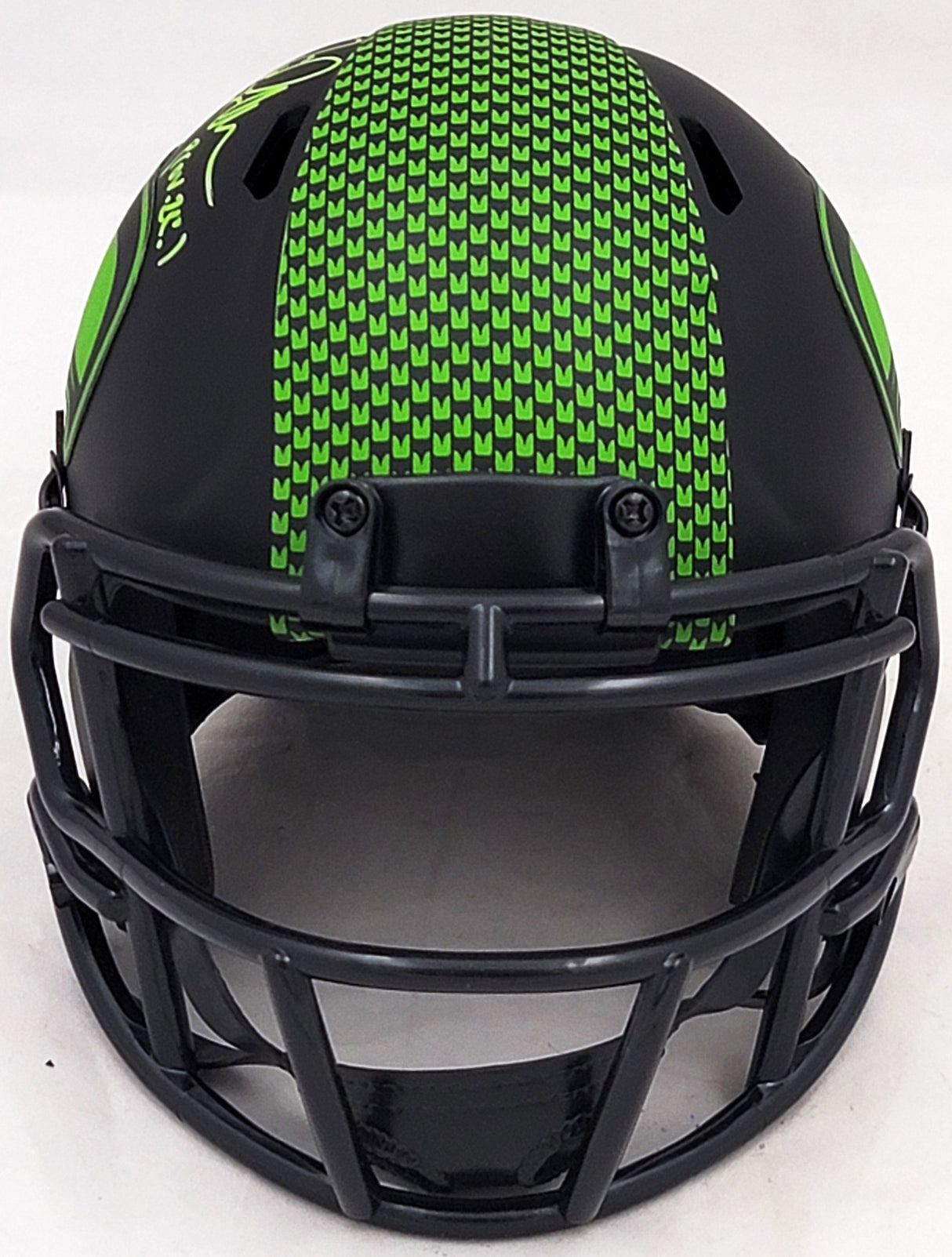 Jim Zorn Autographed Seattle Seahawks Eclipse Black Speed Mini Helmet MCS Holo Stock #211073