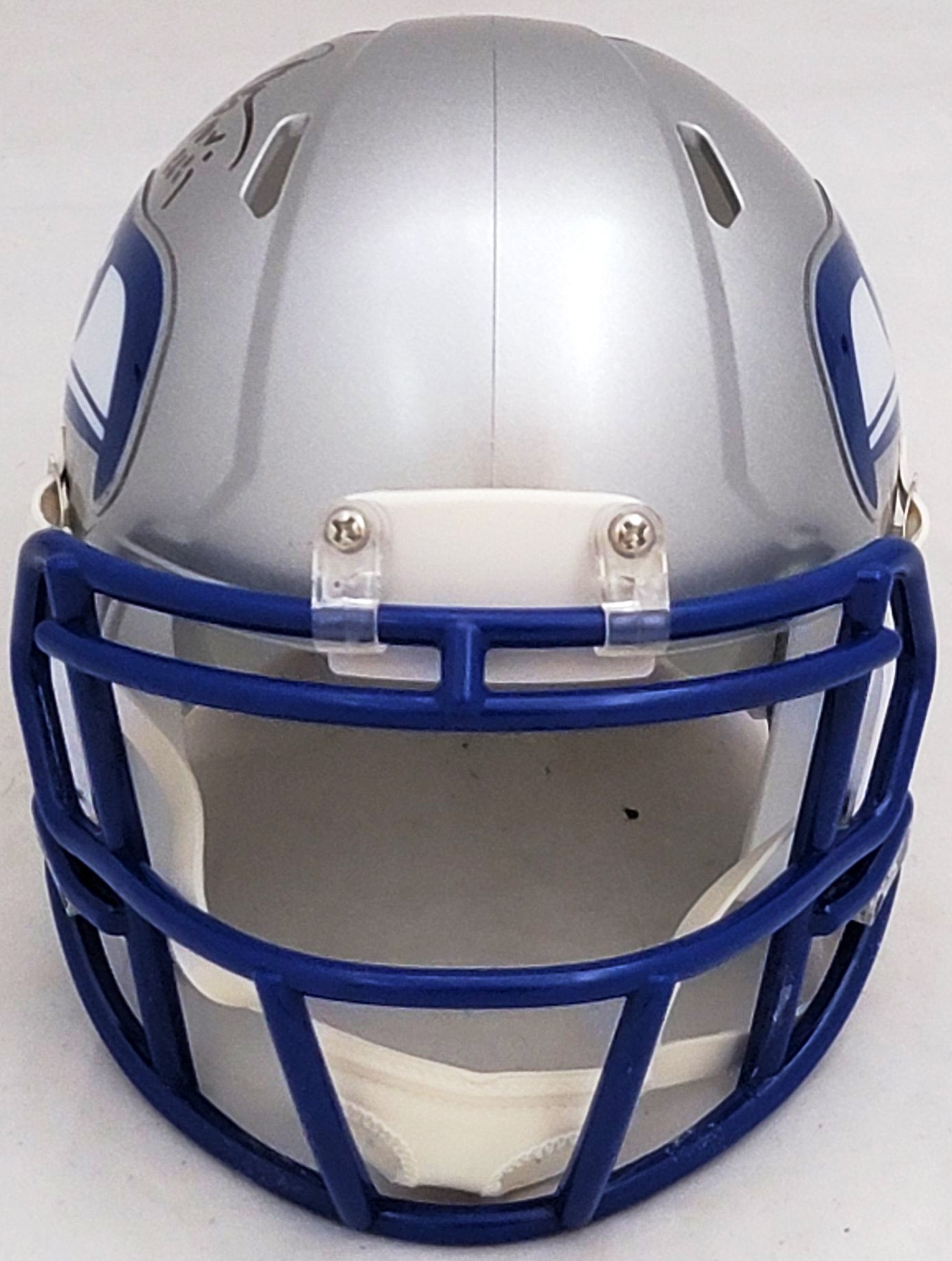 Jim Zorn Autographed Seattle Seahawks Silver Throwback (1983-2001) Speed Mini Helmet MCS Holo Stock #211076
