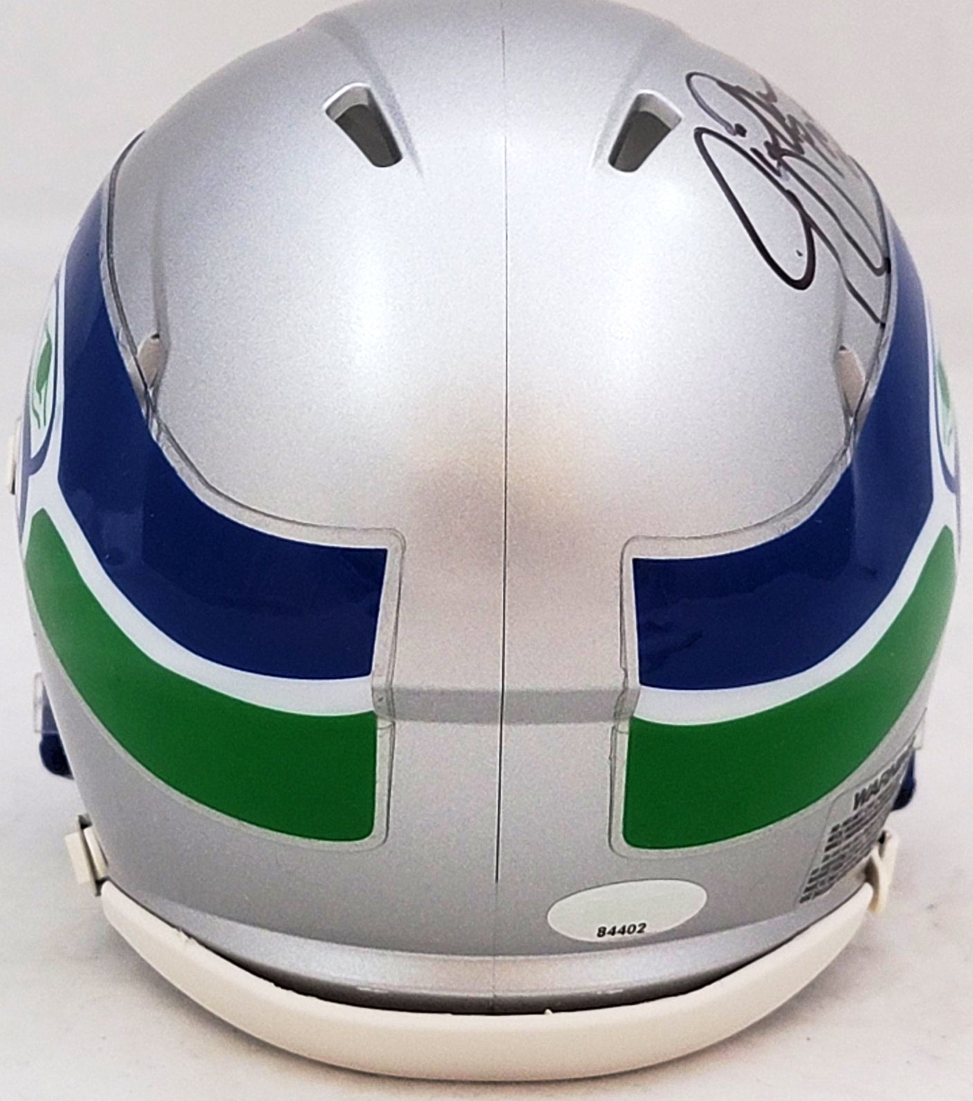 Jim Zorn Autographed Seattle Seahawks Silver Throwback (1983-2001) Speed Mini Helmet MCS Holo Stock #211076