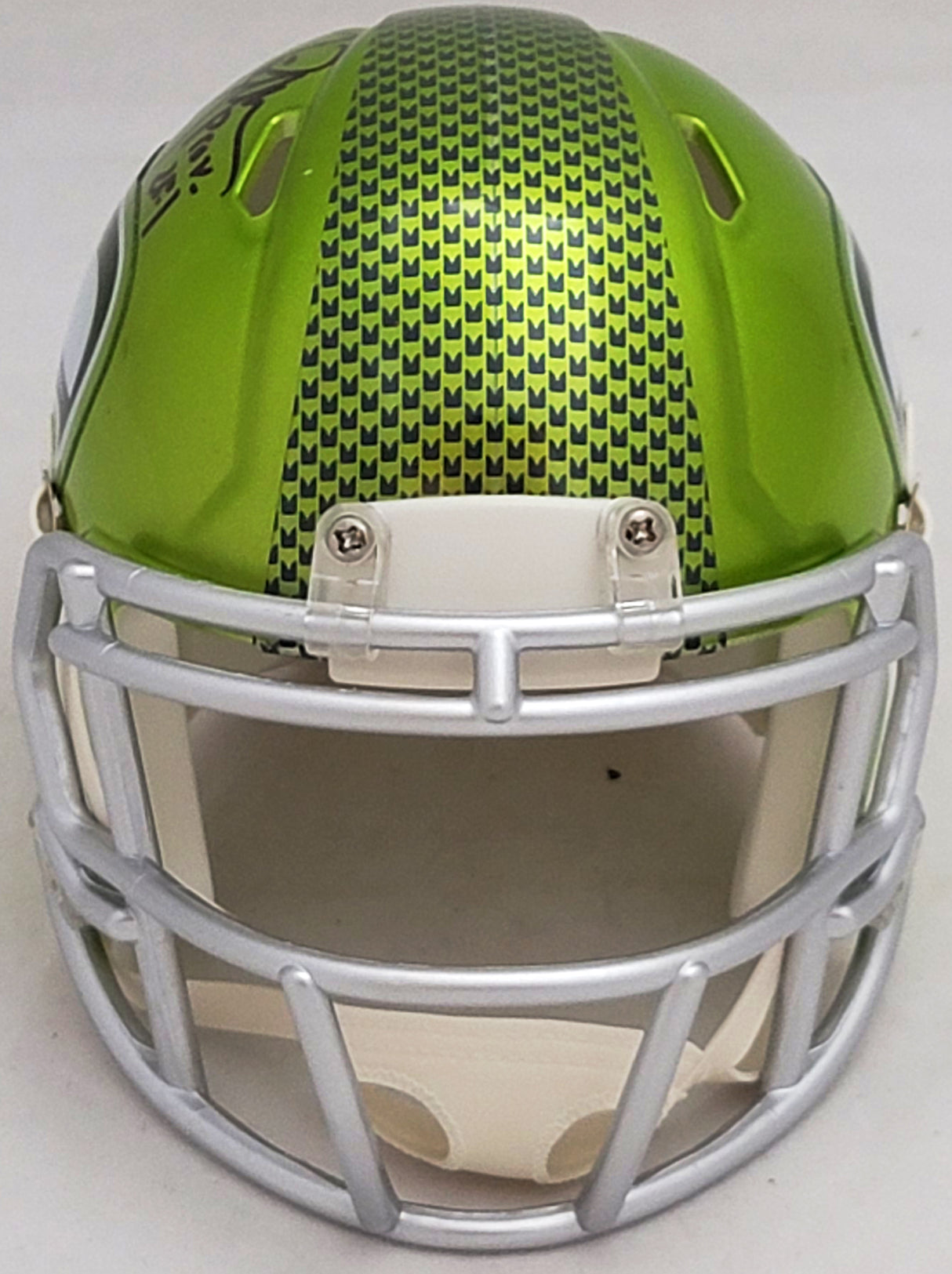 Jim Zorn Autographed Seattle Seahawks Flash Green Speed Mini Helmet MCS Holo Stock #211074