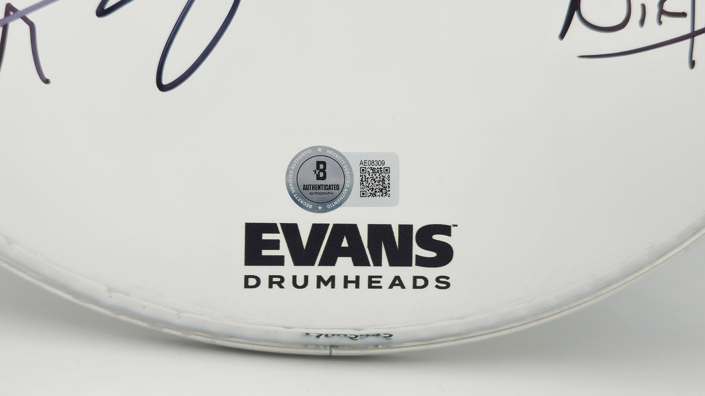 Bush Autographed Drumhead Signed By All 4 Band Members Including Gavin Rossdale Beckett BAS Stock #237003