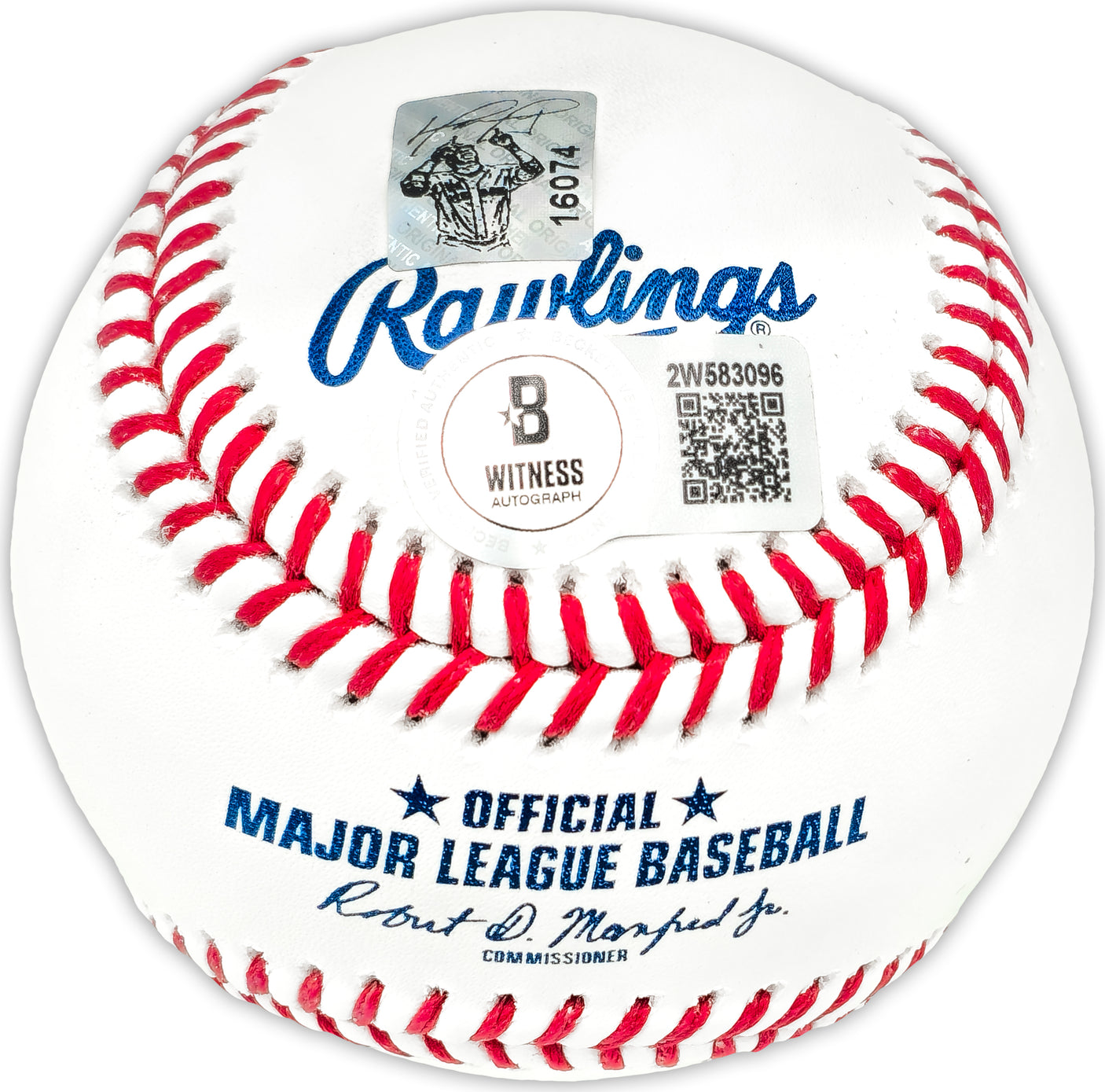 David Ortiz Autographed Official MLB Baseball Boston Red Sox "Big Papi" Beckett BAS Witness Stock #236698