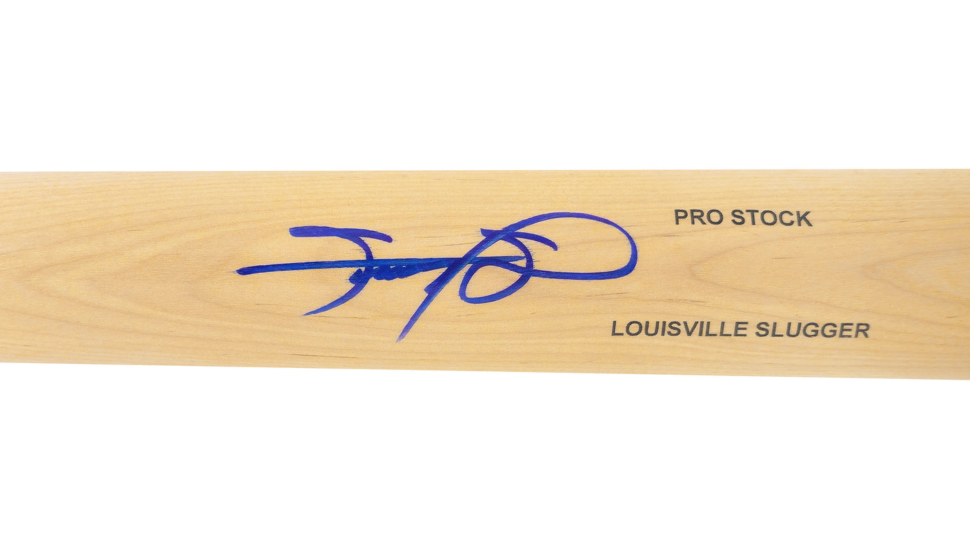 Sammy Sosa Autographed Blonde Louisville Slugger Pro Stock Baseball Bat Chicago Cubs Beckett BAS Witness Stock #236675