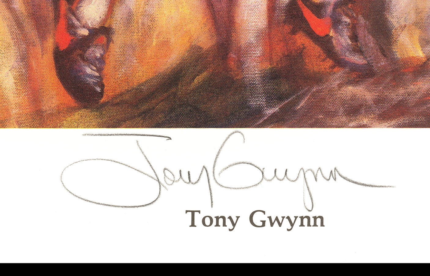 Tony Gwynn & Wade Boggs Autographed 19x24 Lithograph Photo Boston Red Sox & San Diego Padres #/2500 Stock #237005