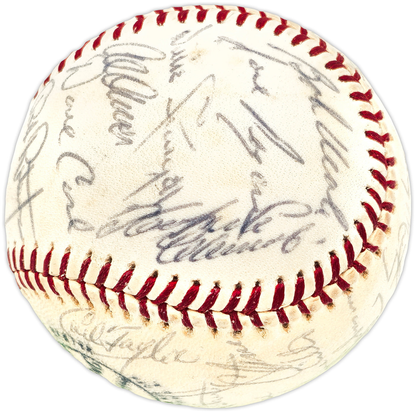 1972 Pittsburgh Pirates World Series Champion Team Autographed Official Feeney NL Baseball With 28 Signatures Including Roberto Clemente Beckett BAS #AE08165