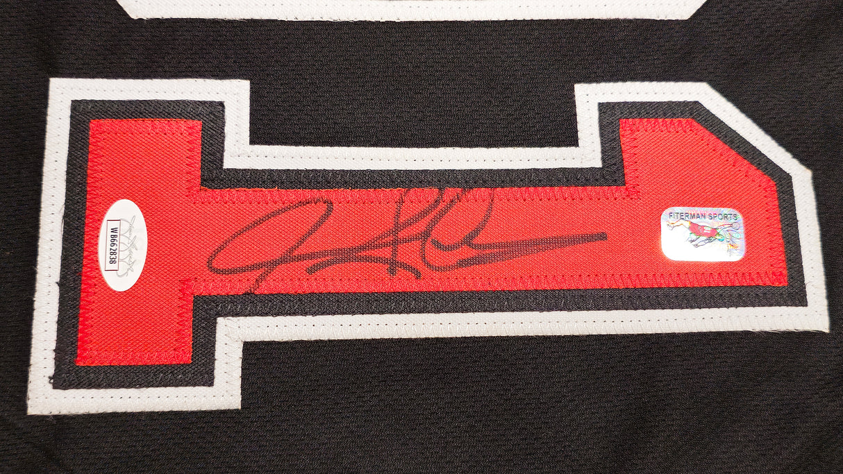 Chicago Bulls Dennis Rodman Autographed Black Jersey JSA Stock #237058