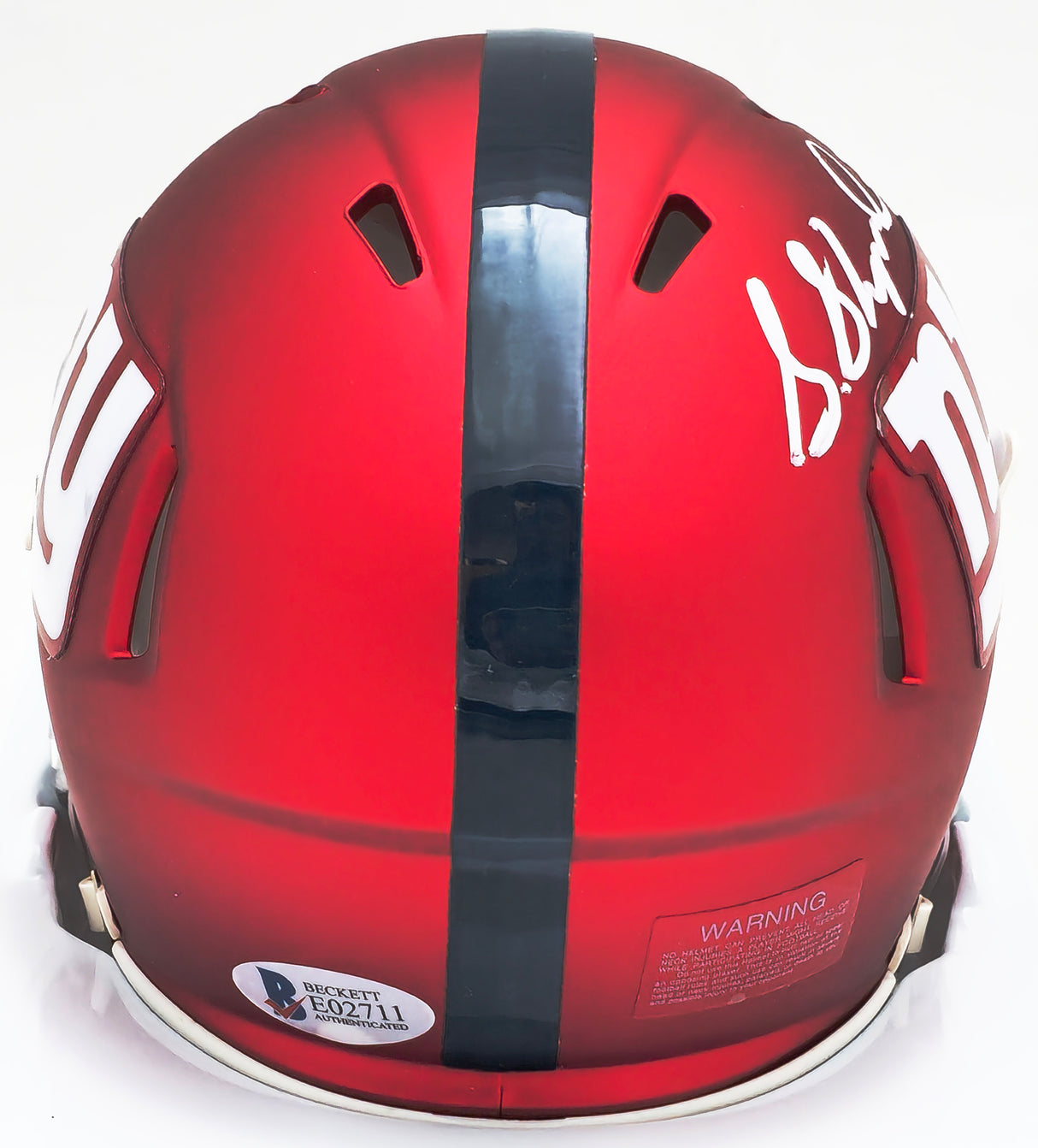 Sterling Shepard Autographed New York Giants Blaze Red Mini Helmet Beckett BAS #E02711