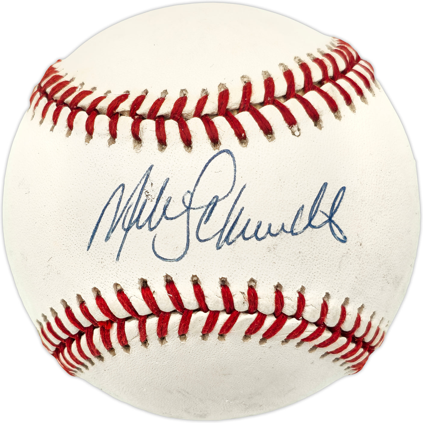 Mike Schmidt Autographed Official NL Baseball Philadelphia Phillies Beckett BAS QR #BN14881
