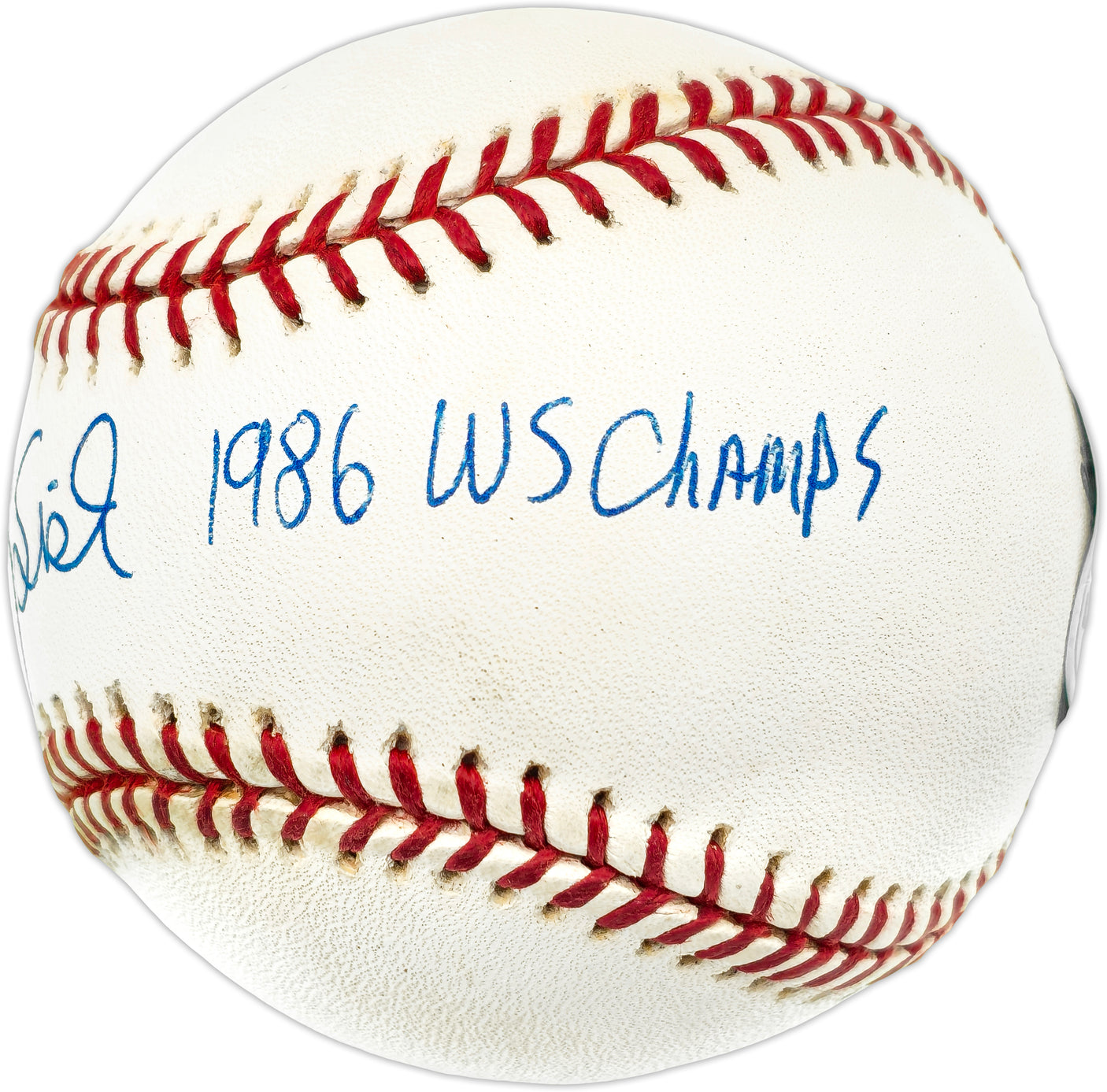 Doug Sisk Autographed Official NL Baseball New York Mets "1986 WS Champs" Beckett BAS QR #BN14957