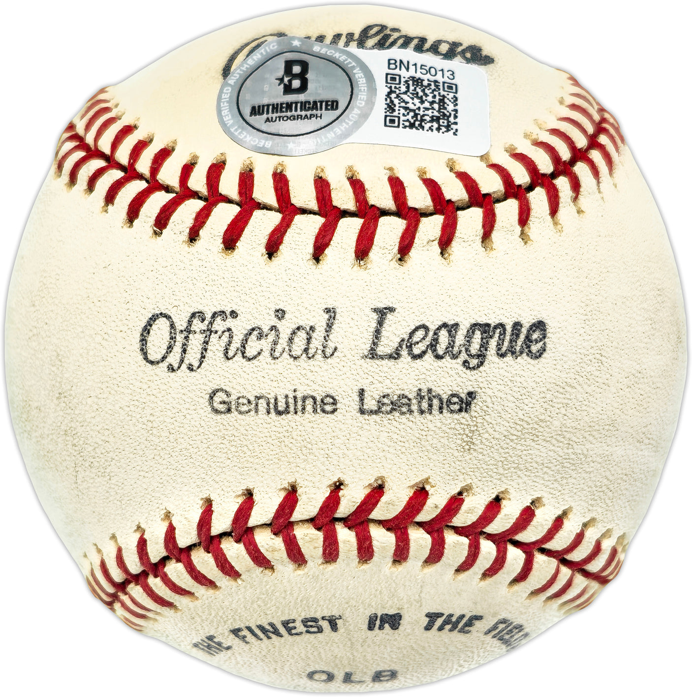 Rusty Staub Autographed Official League Baseball Mets, Expos Beckett BAS QR #BN15013