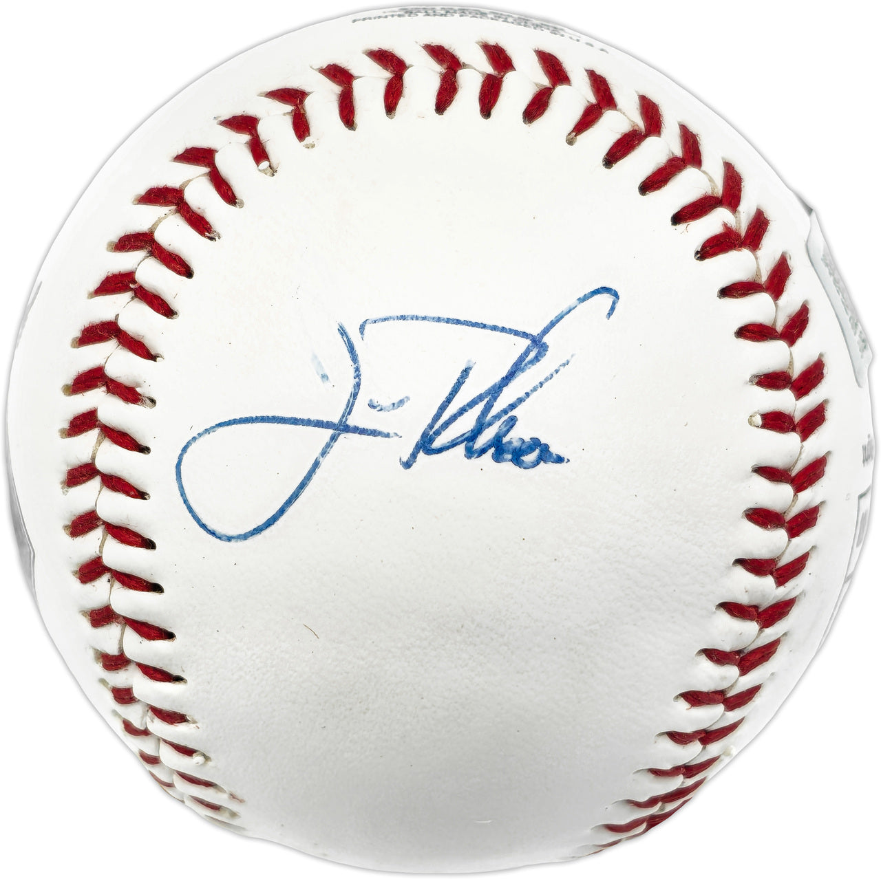 Jim Thome Autographed Official Fotoball Baseball Cleveland Indians Beckett BAS QR #BN15016