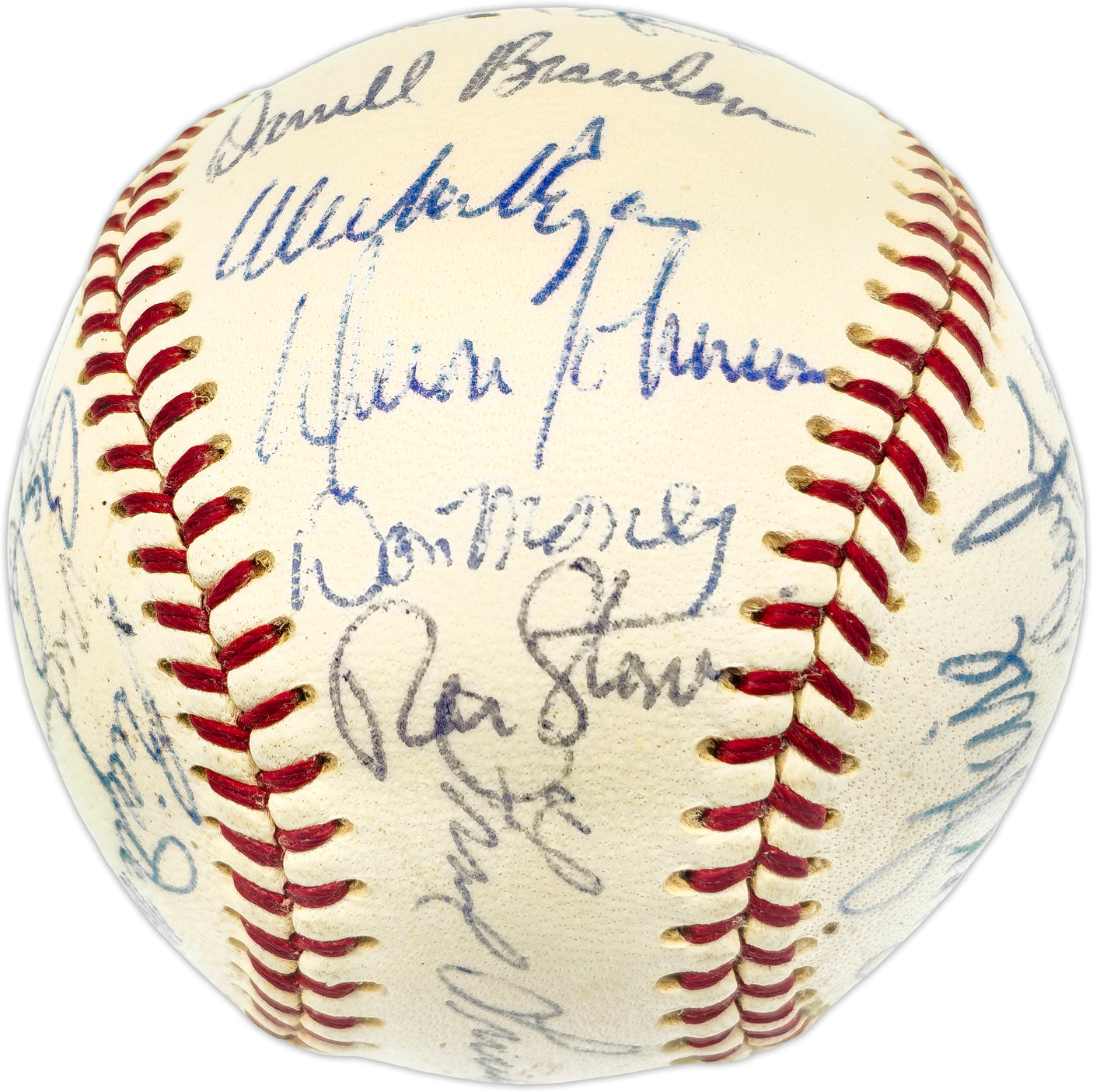 1971 Philadelphia Phillies Autographed Official Giles NL Baseball With 24 Signatures SKU #237408