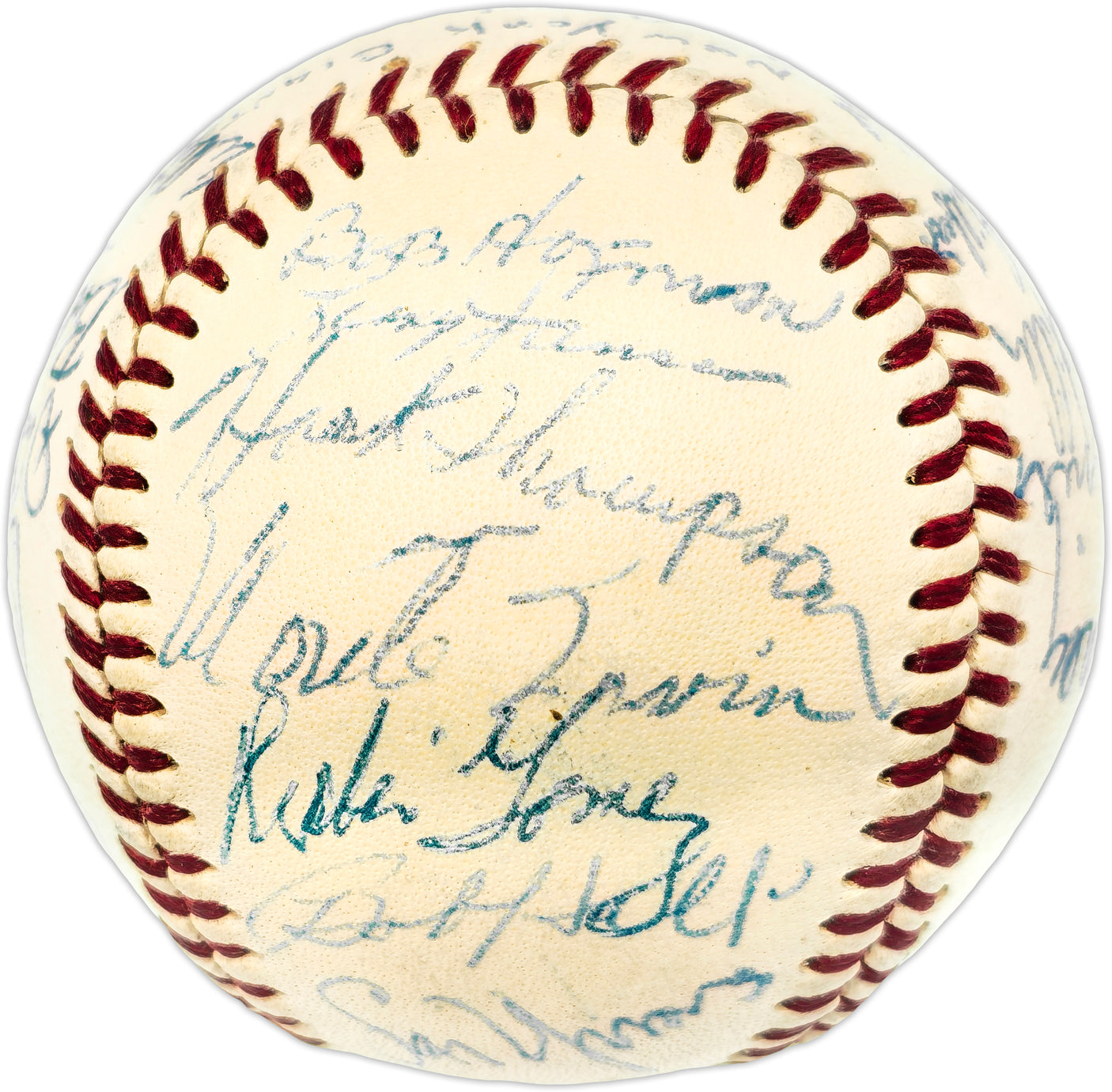 1953 New York Giants Autographed Official Giles NL Baseball With 29 Signatures SKU #237409