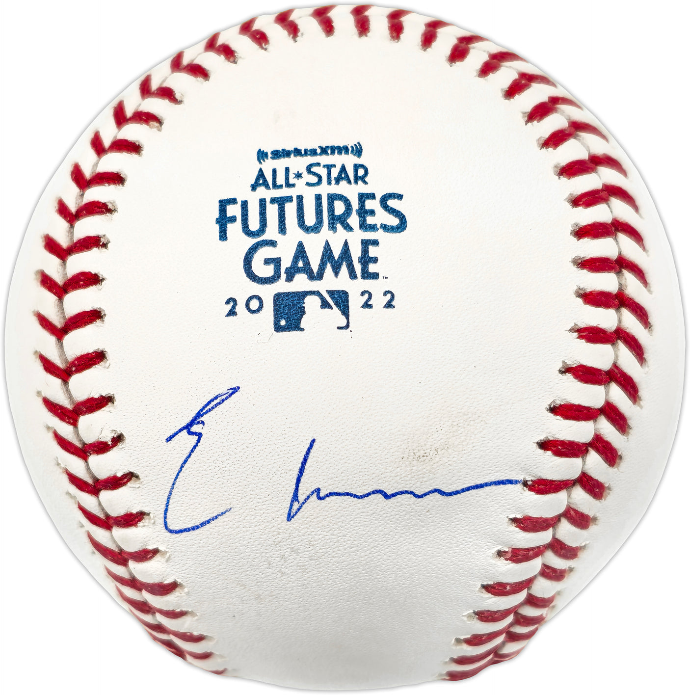 Elly De La Cruz Autographed Official 2022 Futures Game Logo Baseball Cincinnati Reds Beckett BAS Witness #W548508