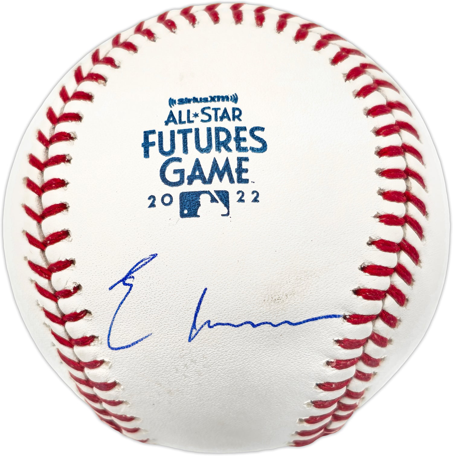 Elly De La Cruz Autographed Official 2022 Futures Game Logo Baseball Cincinnati Reds Beckett BAS Witness #W548508