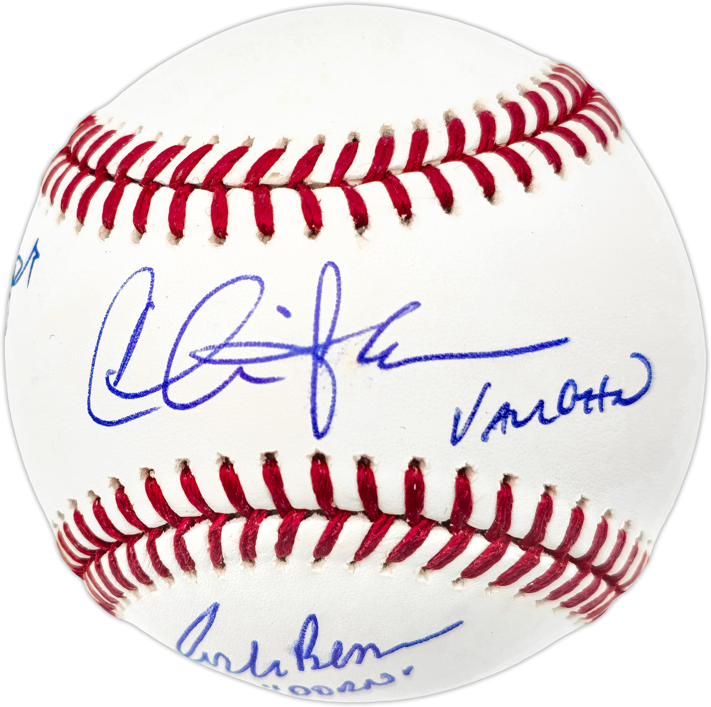 Charlie Sheen, Corbin Bernsen & Tom Berenger Autographed Official MLB Baseball Major League Baseball Movie Beckett BAS Witness #WQ60855
