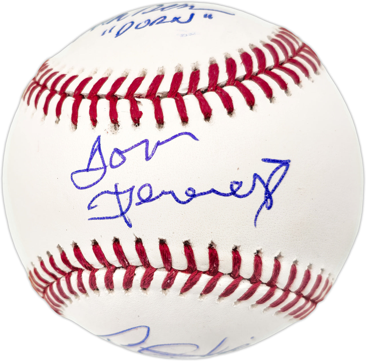 Charlie Sheen, Corbin Bernsen & Tom Berenger Autographed Official MLB Baseball Major League Baseball Movie Beckett BAS Witness #WQ60814
