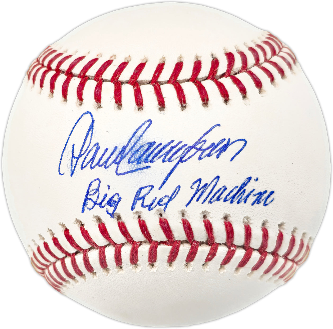 Dave Concepcion Autographed Official MLB Baseball Cincinnati Reds "Big Red Machine" (Smudged) Beckett BAS Witness #W529195