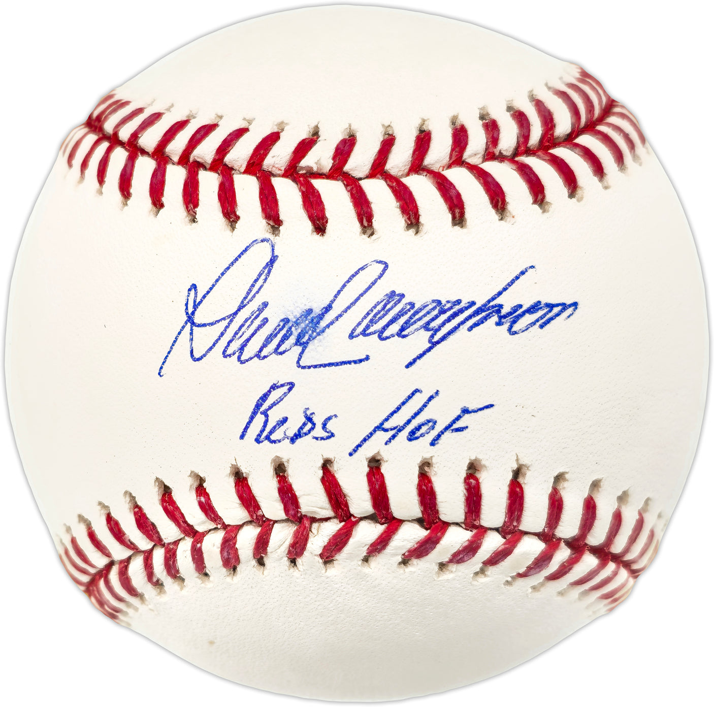 Dave Concepcion Autographed Official MLB Baseball Cincinnati Reds "Reds HOF" (Smudged) Beckett BAS Witness #W529083