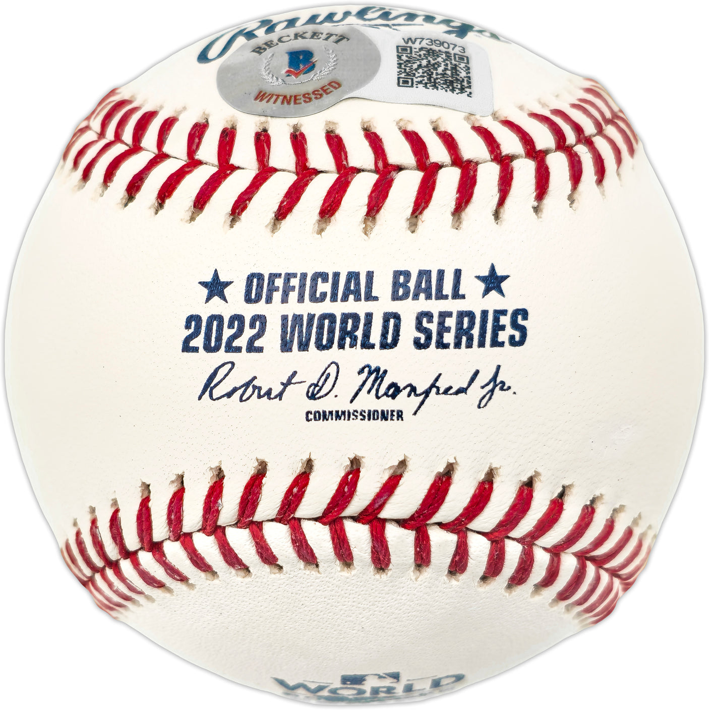 Alex Bregman Autographed Official 2022 World Series Logo Baseball Houston Astros "2022 WS Champs" Beckett BAS Witness #W739073