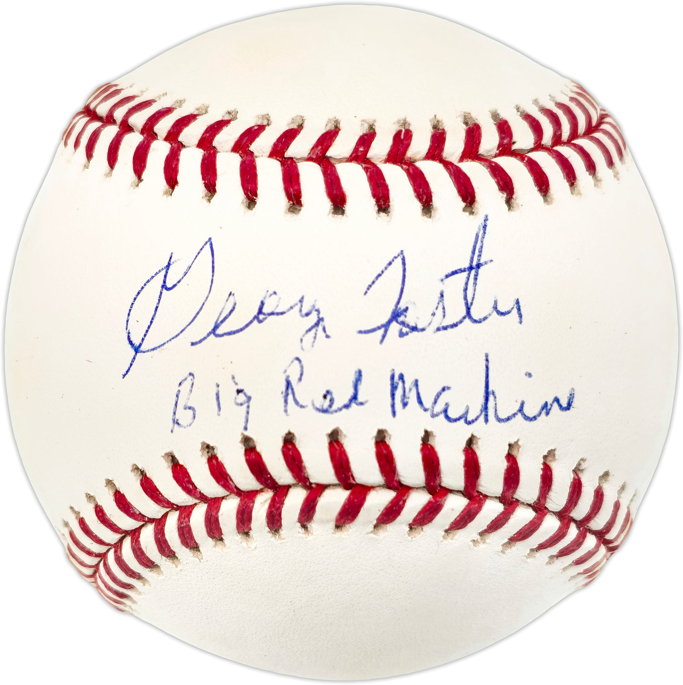 George Foster Autographed Official MLB Baseball Cincinnati Reds "Big Red Machine" Beckett BAS Witness #W991258