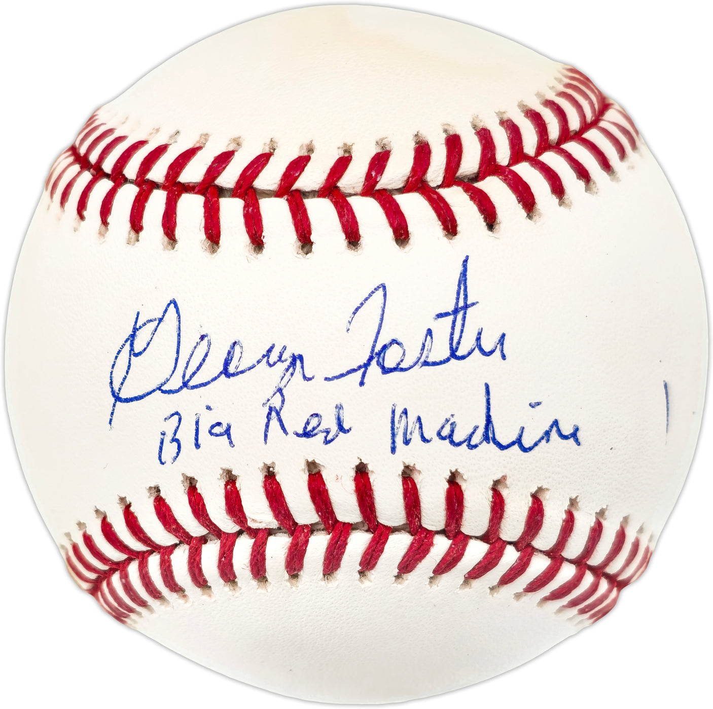 George Foster Autographed Official MLB Baseball Cincinnati Reds "Big Red Machine" Beckett BAS Witness #W991274