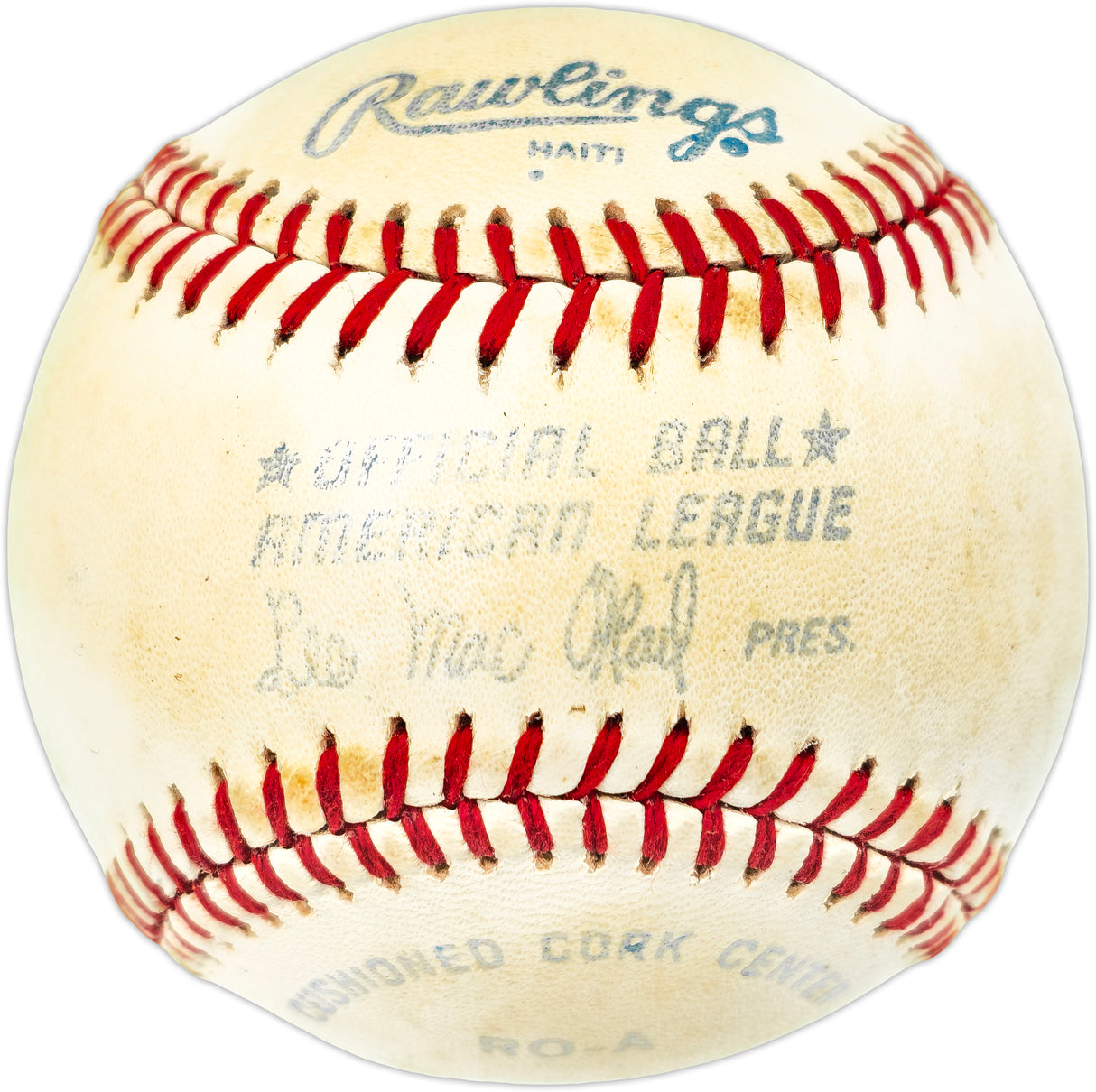 Unsigned MacPhail AL Baseball SKU #238370