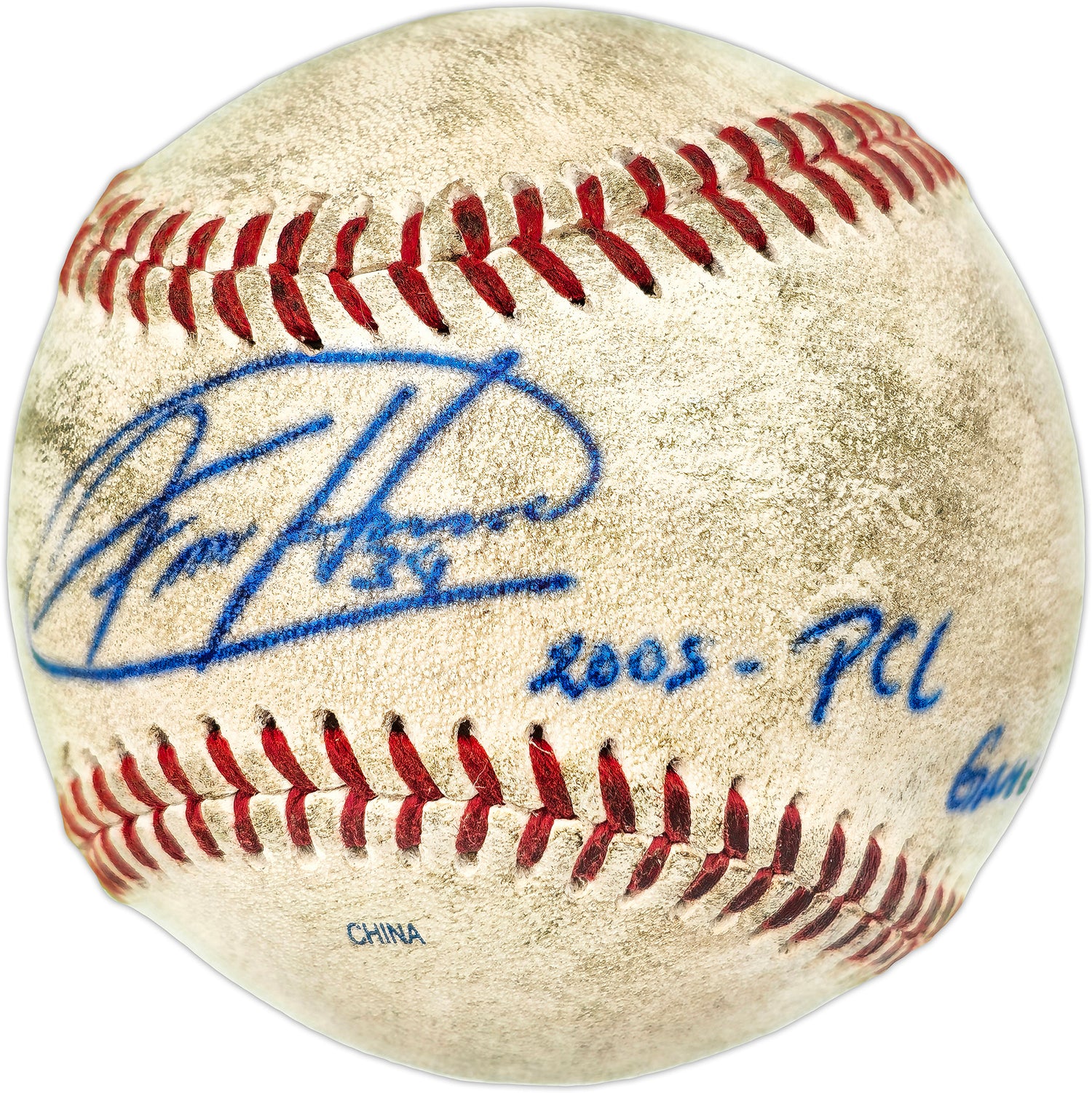 Felix Hernandez Autographed Pacific Coast League Game Used Baseball Seattle Mariners "2005 PCL Game Used" PSA/DNA #4A52843