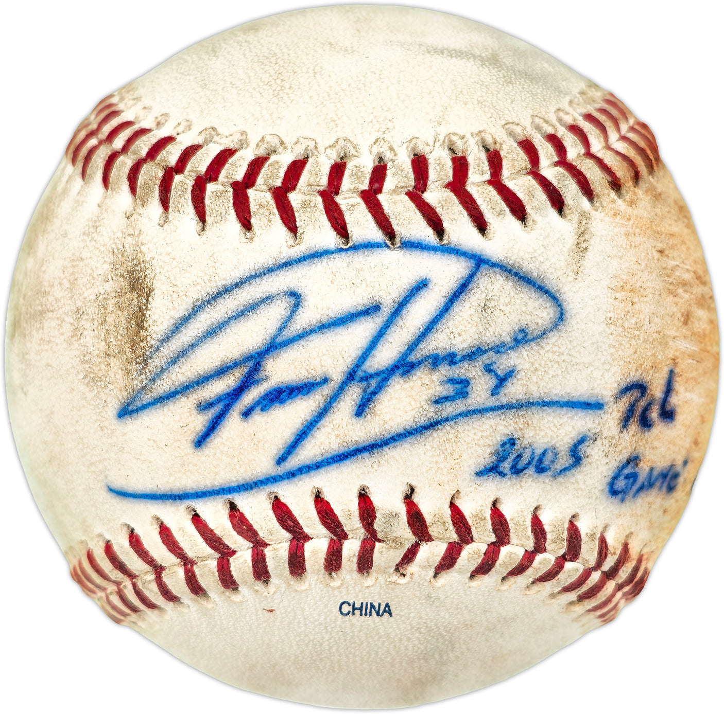 Felix Hernandez Autographed Pacific Coast League Game Used Baseball Seattle Mariners "2005 PCL Game Used" PSA/DNA #4A52834