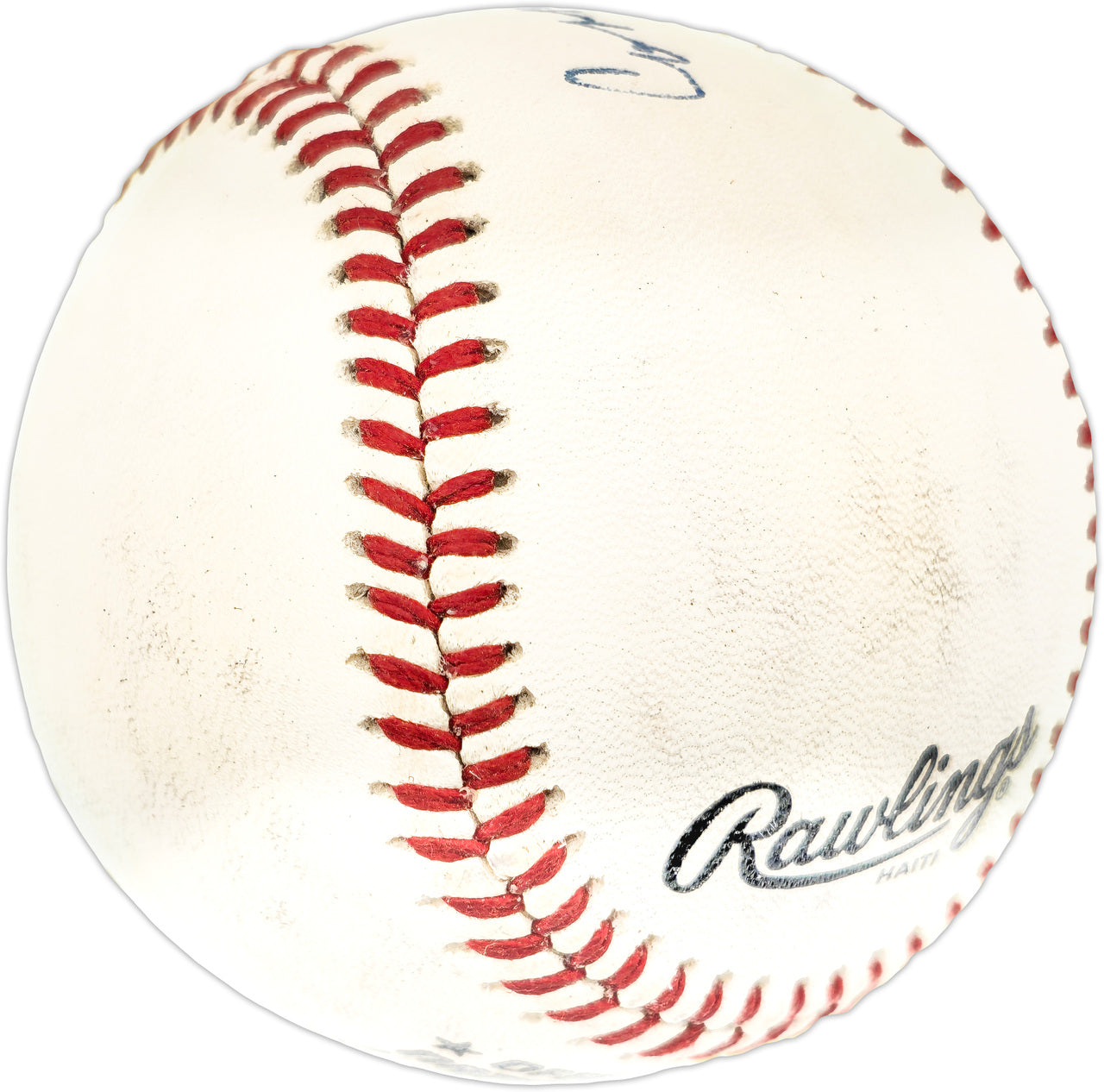 Connie Ryan Autographed Official NL Baseball Boston Braves "6-6 4/16/53" JSA #L90683