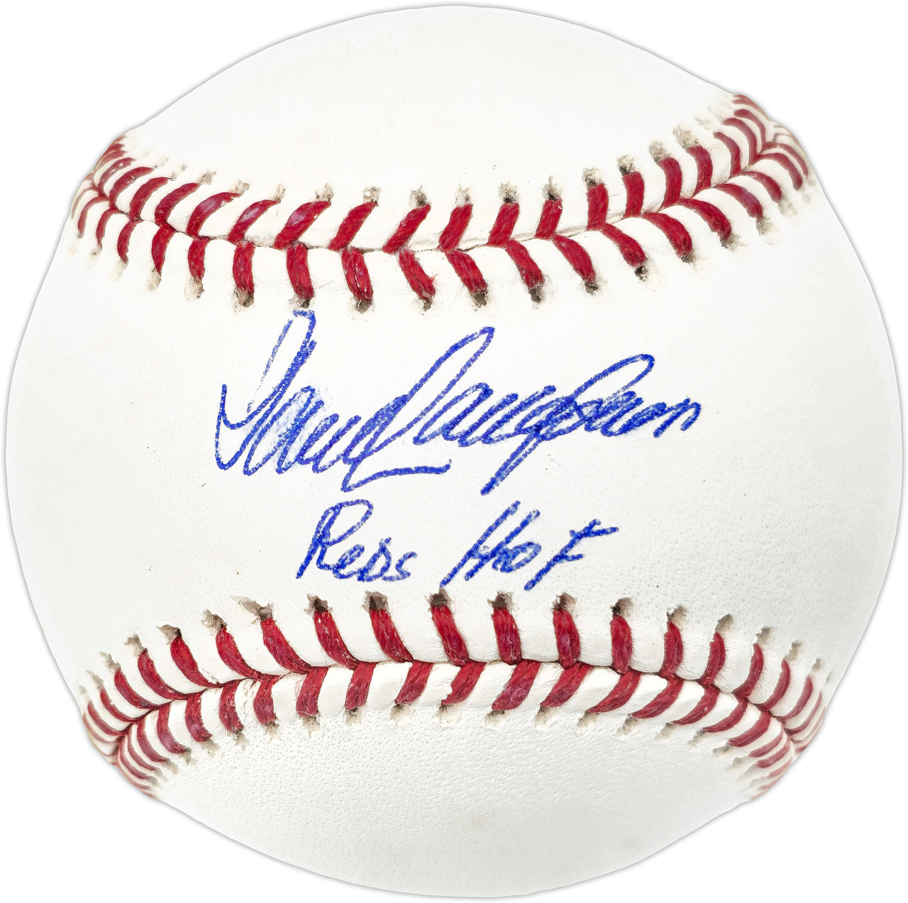 Dave Concepcion Autographed Official MLB Baseball Cincinnati Reds "Reds HOF" (Smudged) Beckett BAS Witness #W529087