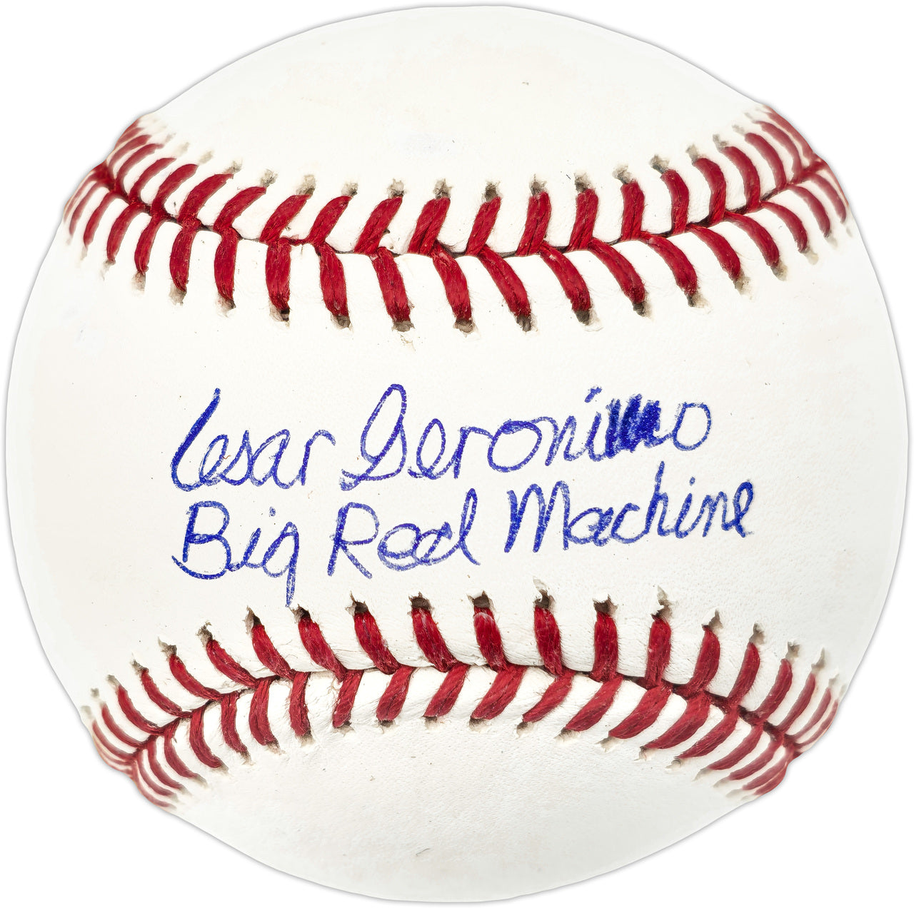 Cesar Geronimo Autographed Official MLB Baseball Cincinnati Reds "Big Red Machine" Beckett BAS Witness #WZ49186