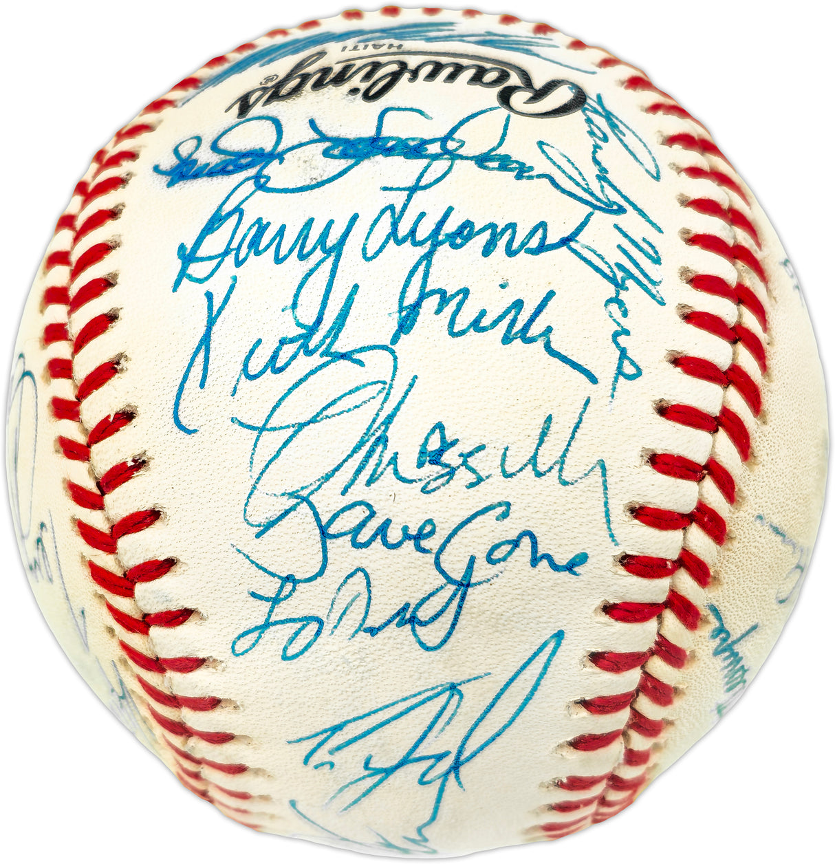 1986 New York Mets Team Autographed Official NL Baseball With 31 Signatures Including Gary Carter PSA/DNA #W03527