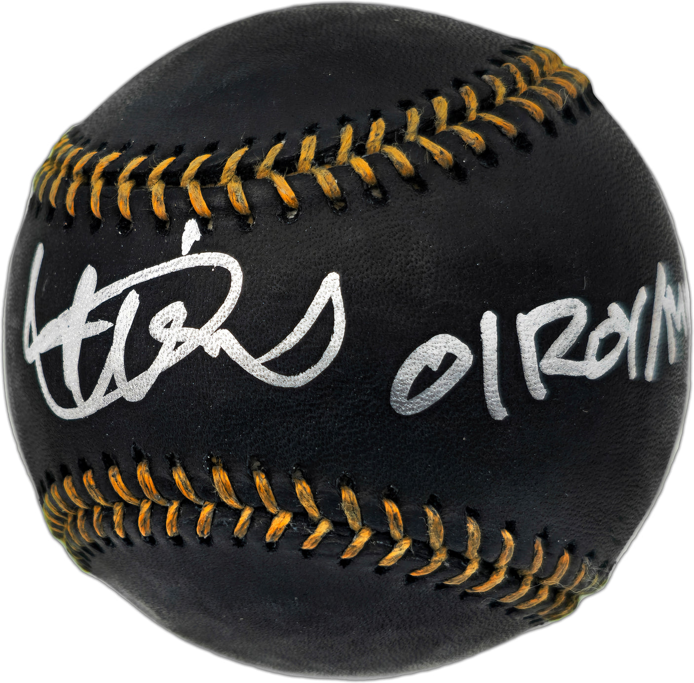 Ichiro Suzuki Autographed Official Black MLB Baseball Seattle Mariners "01 ROY/MVP" IS Holo SKU #237476