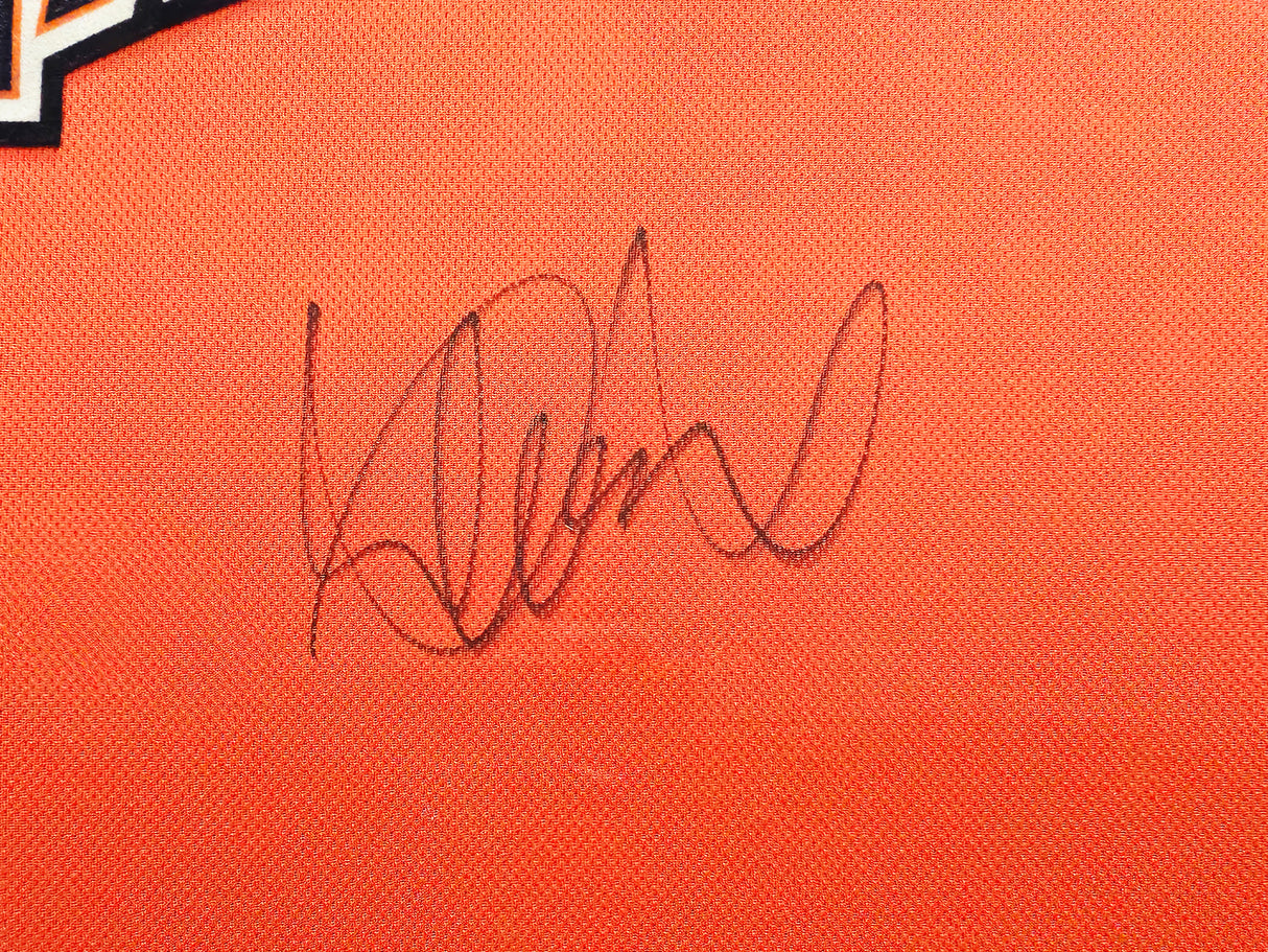 Seattle Mariners Ichiro Suzuki Autographed Framed Orange Majestic 2007 All Star Game Jersey IS Holo SKU #224278