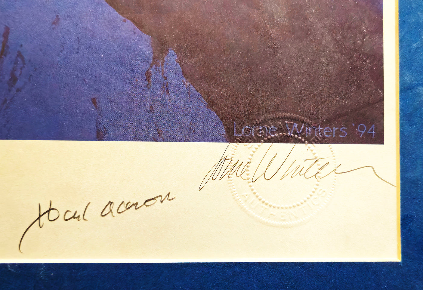 Neil Armstrong, Hank Aaron & 4 Others Autographed Framed 17x21 Victory Lithograph Photo #14/25 PSA/DNA & Beckett BAS QR #AB40271