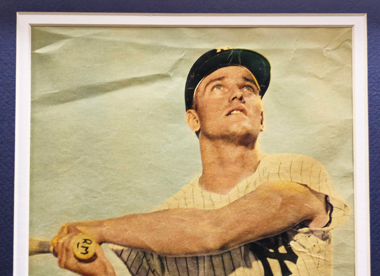 Roger Maris Autographed Framed 8x10 Magazine Page Photo New York Yankees "Best Wishes" Beckett BAS #AC17878