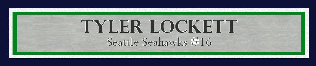 Tyler Lockett Autographed Framed 16x20 Photo Seattle Seahawks Color Rush Green MCS Holo Stock #210973