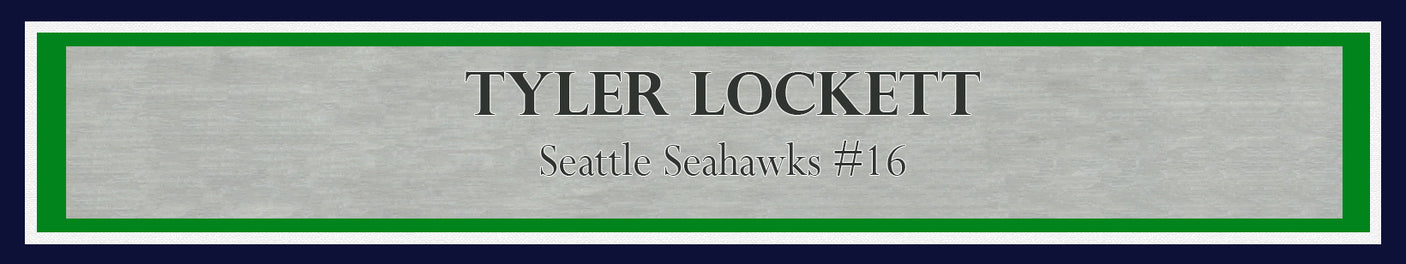 Tyler Lockett Autographed Framed 8x10 Photo Seattle Seahawks Color Rush Green MCS Holo Stock #210978