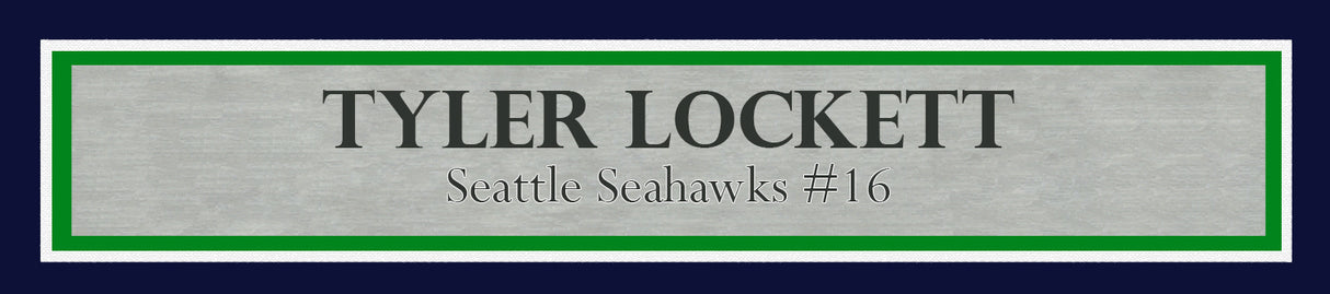 Tyler Lockett Autographed Framed 8x10 Photo Seattle Seahawks Color Rush Green MCS Holo Stock #210976