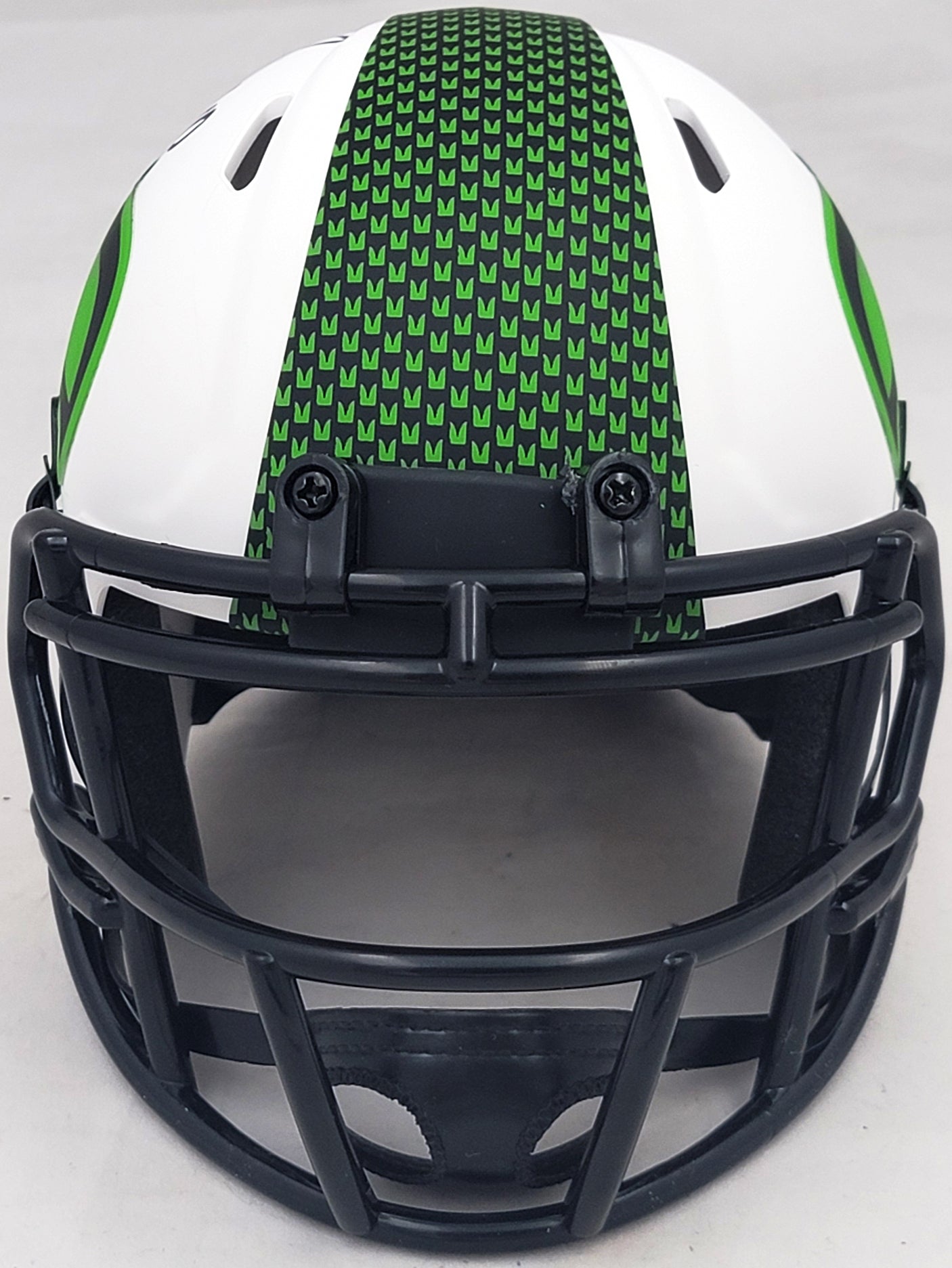 Uchenna Nwosu Autographed Seattle Seahawks Lunar Eclipse White Speed Mini Helmet MCS Holo Stock #211038