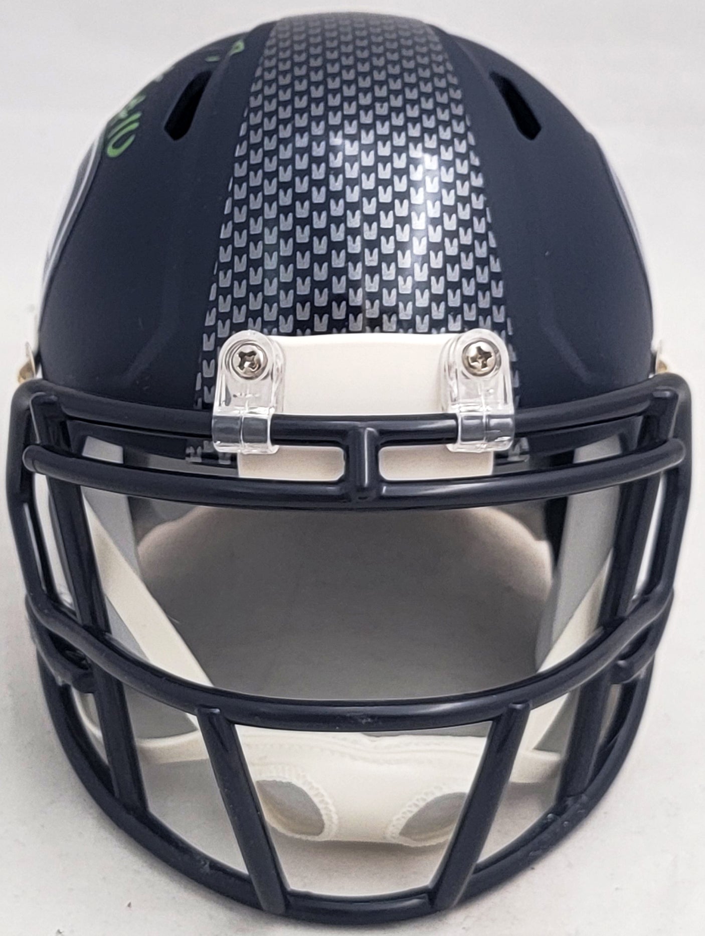 Uchenna Nwosu Autographed Seattle Seahawks Blue Speed Mini Helmet MCS Holo Stock #211036