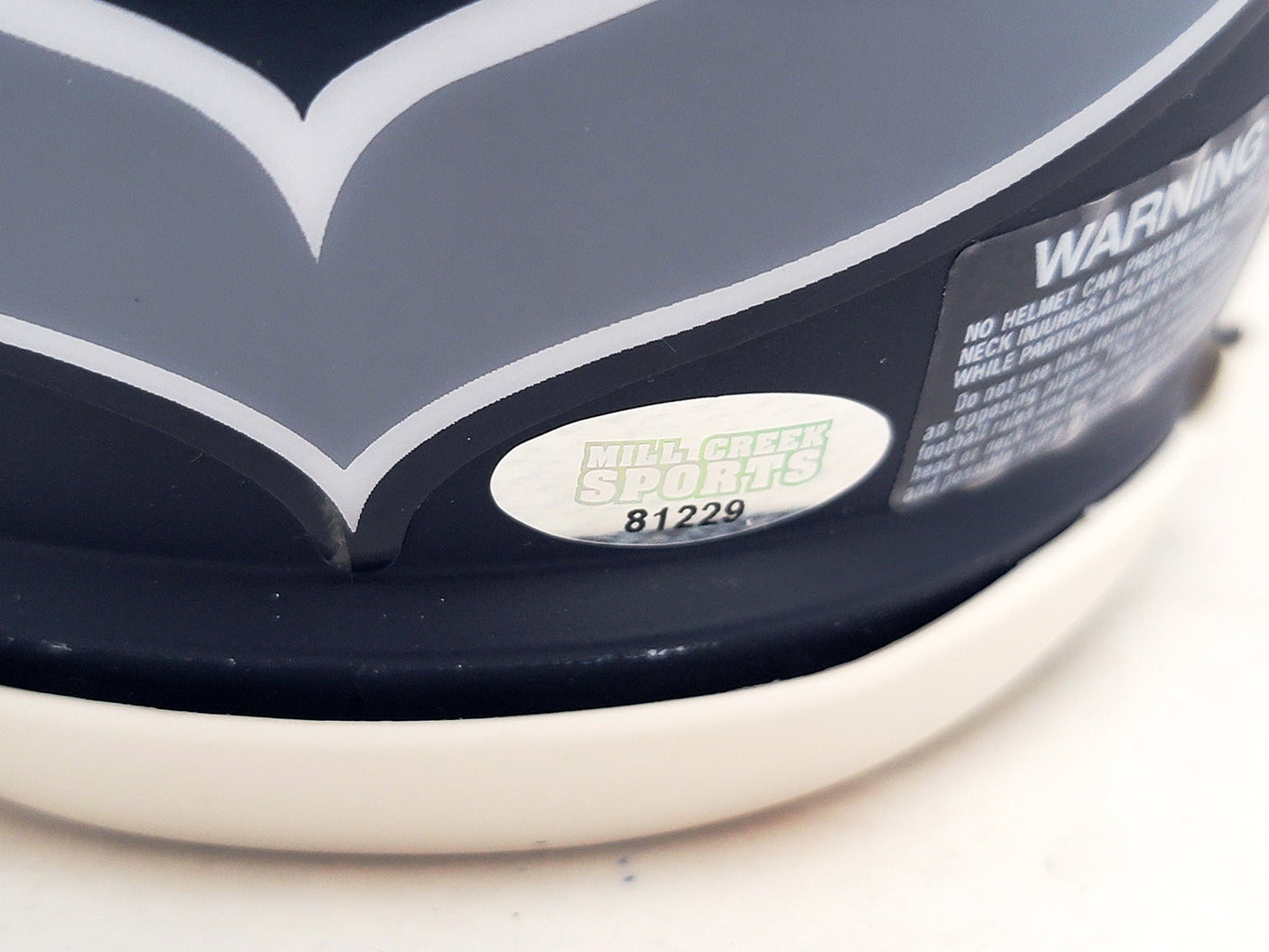 Uchenna Nwosu Autographed Seattle Seahawks Blue Speed Mini Helmet MCS Holo Stock #211036